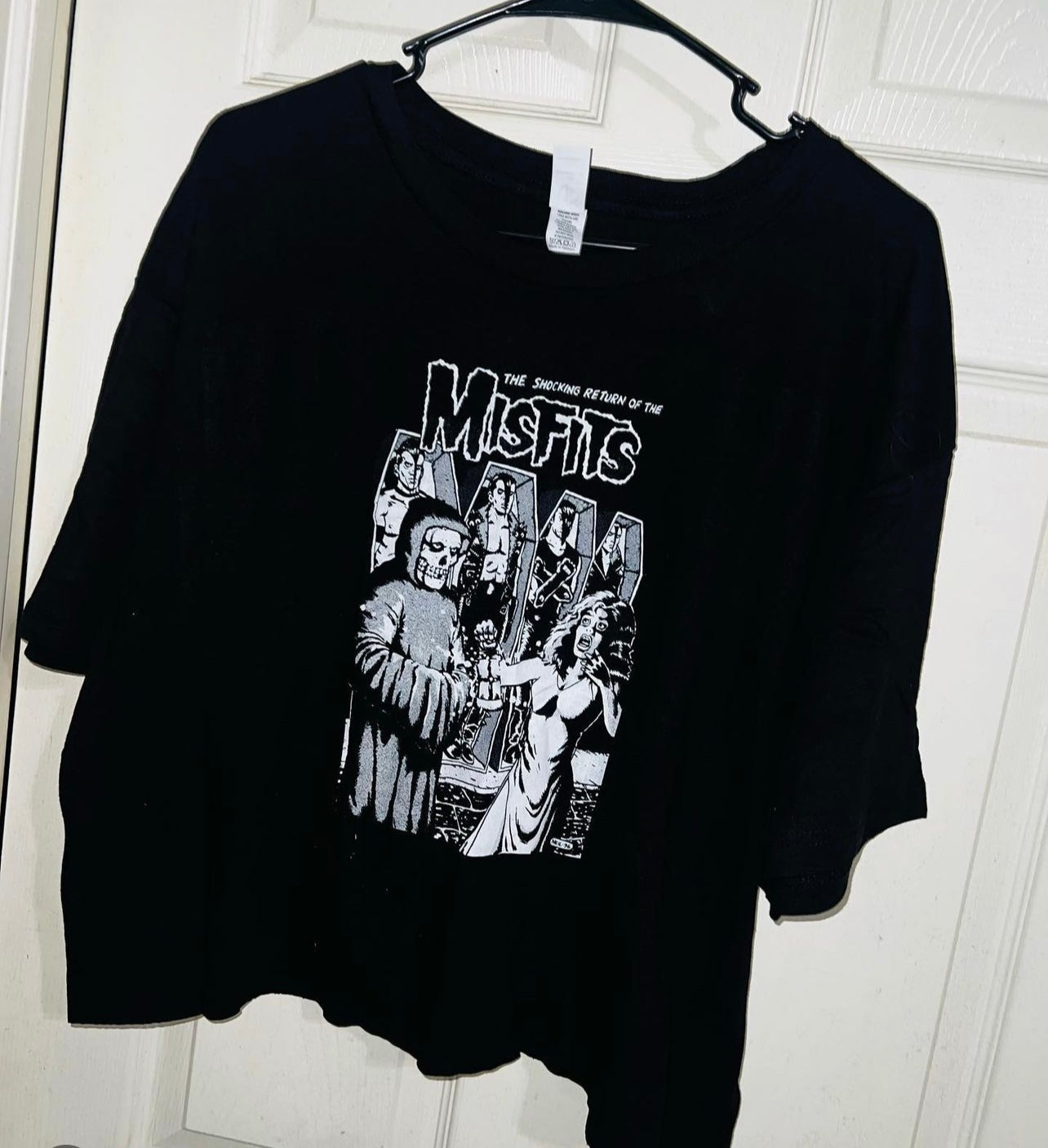Misfits Cropped Oversized Tee