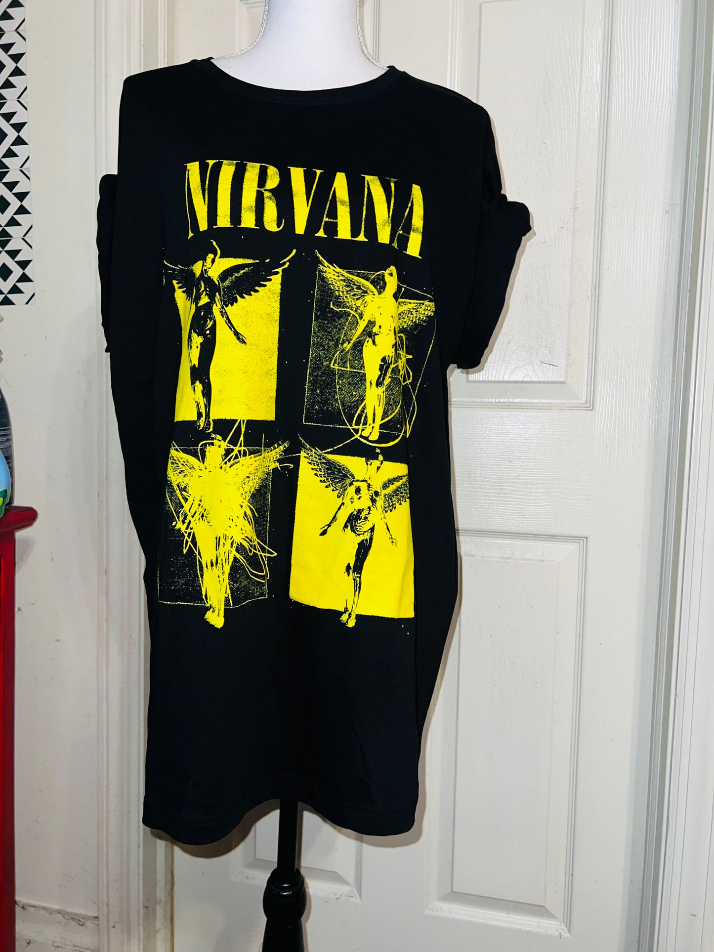 Nirvana “In Utero” Oversized Distressed Tee