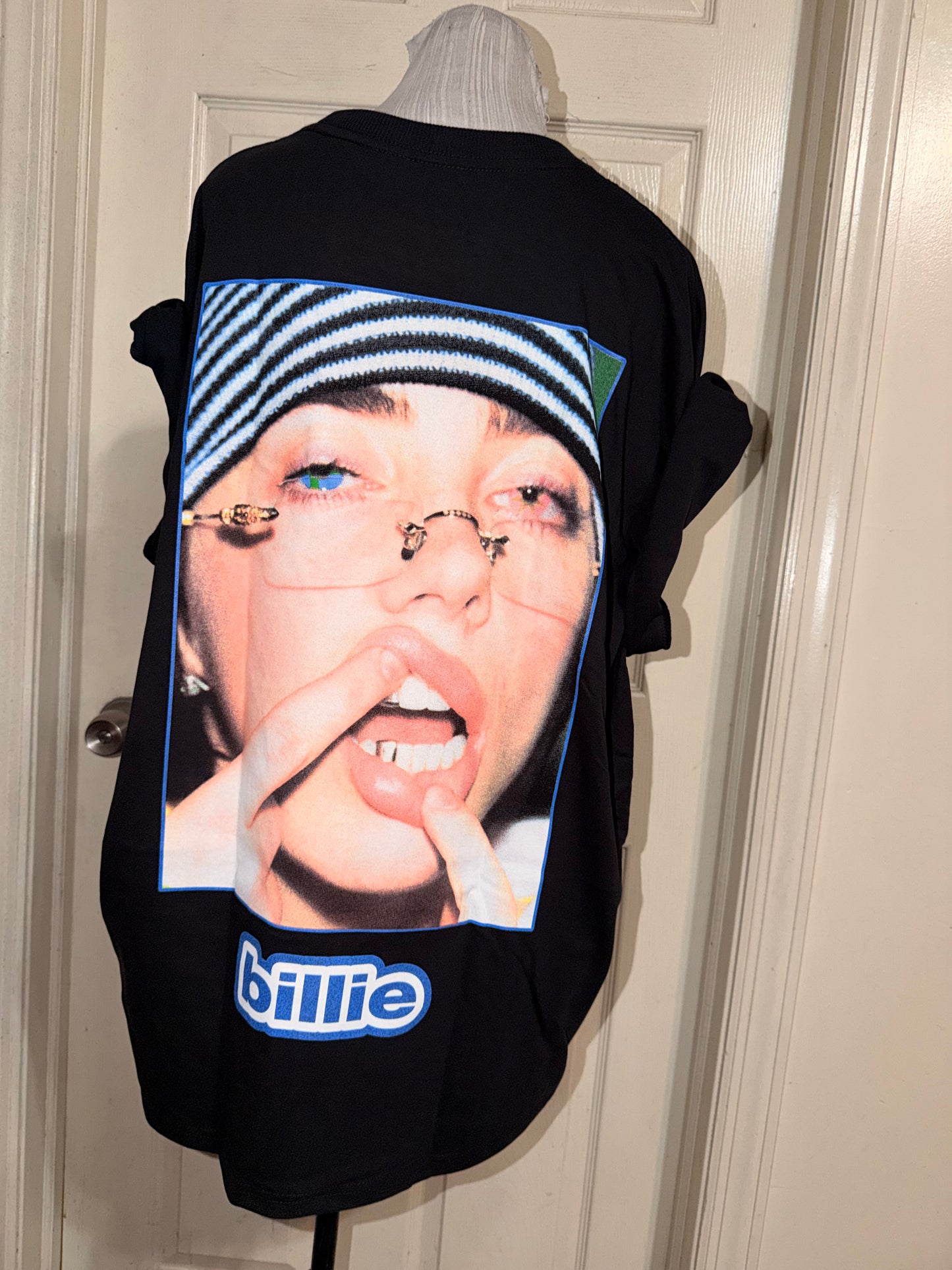 Billie Eilish Double Sided Oversized Distressed Tee