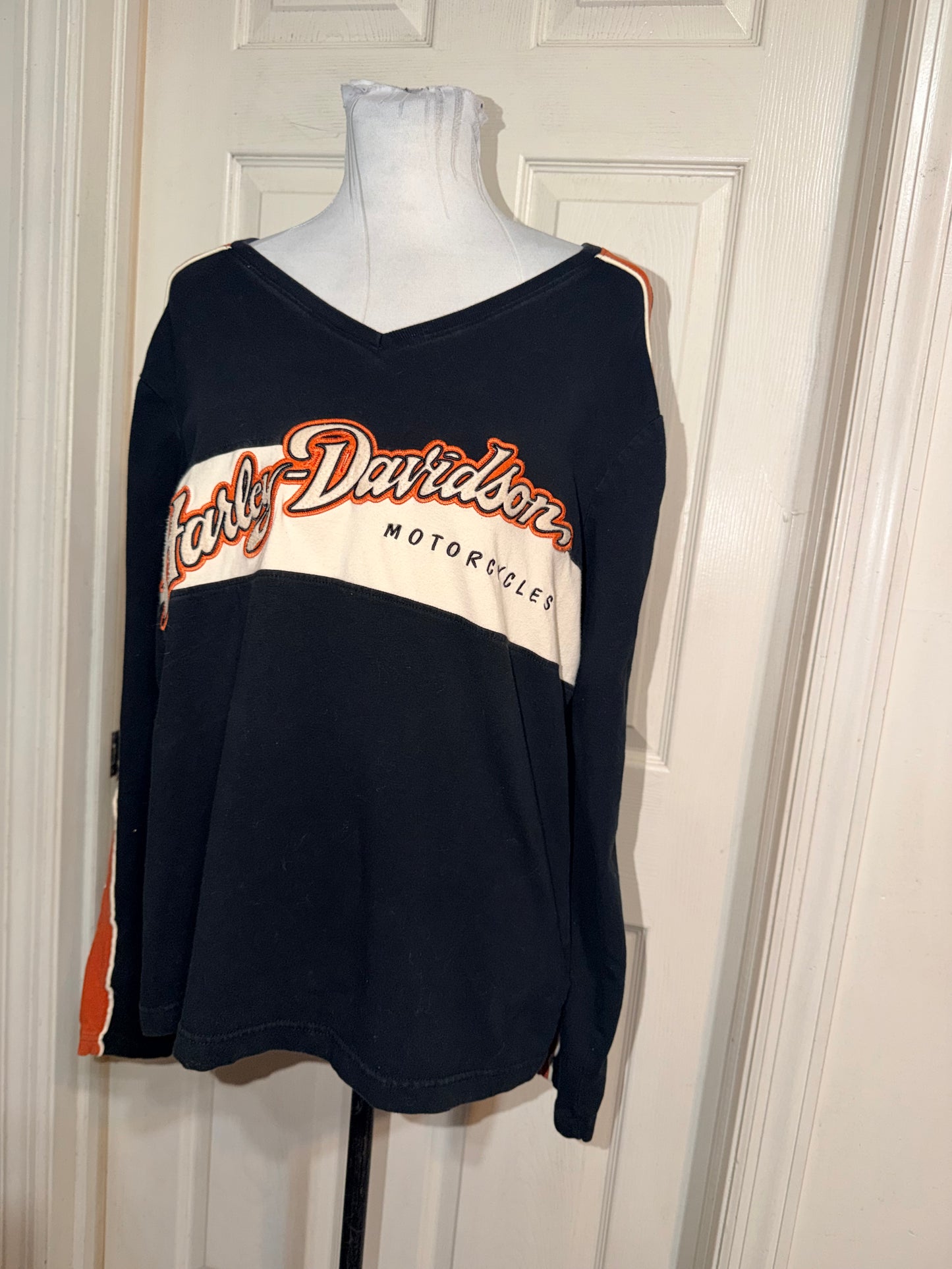 Harley Davidson Double Sided Oversized Long Sleeve Jersey Shirt