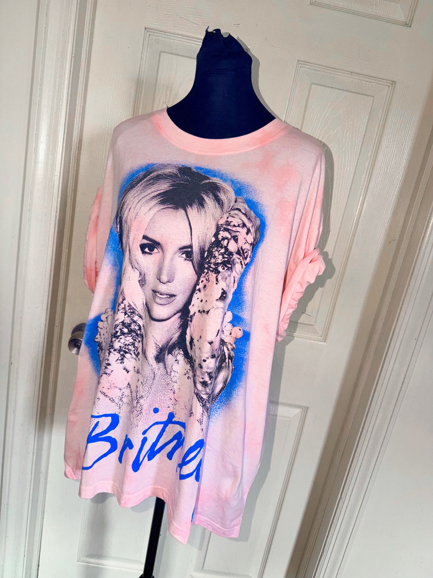Britney Spears Oversized Distressed Tee