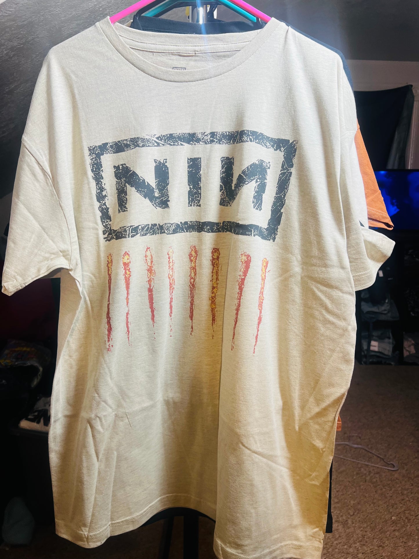 Nine Inch Nails Oversized Distressed Tee