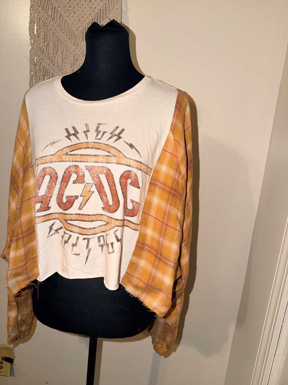 AC/DC Oversized Flannel Tee