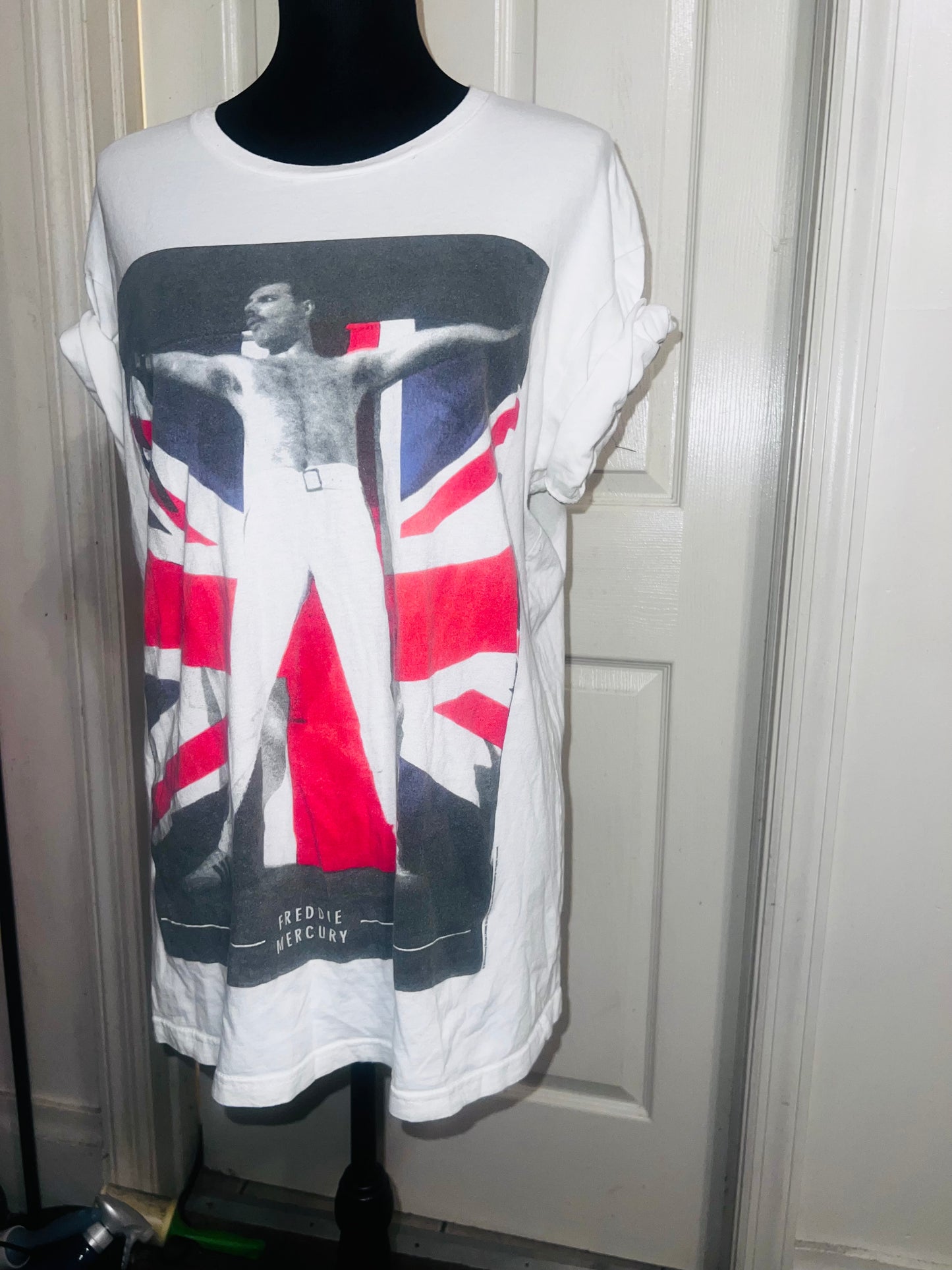 Freddie Mercury Oversized Distressed Vintage Tee