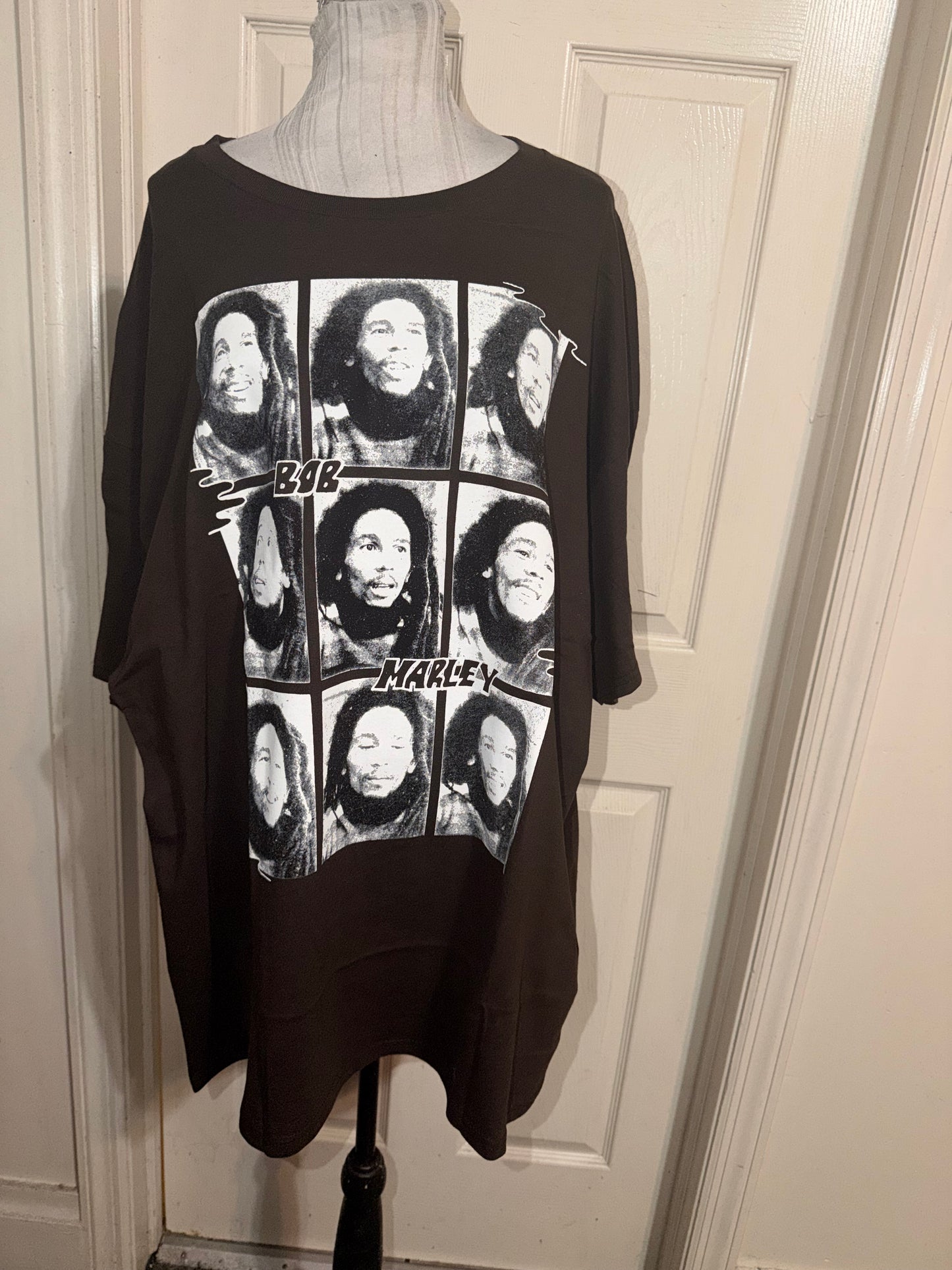 Bob Marley Oversized Distressed Tee