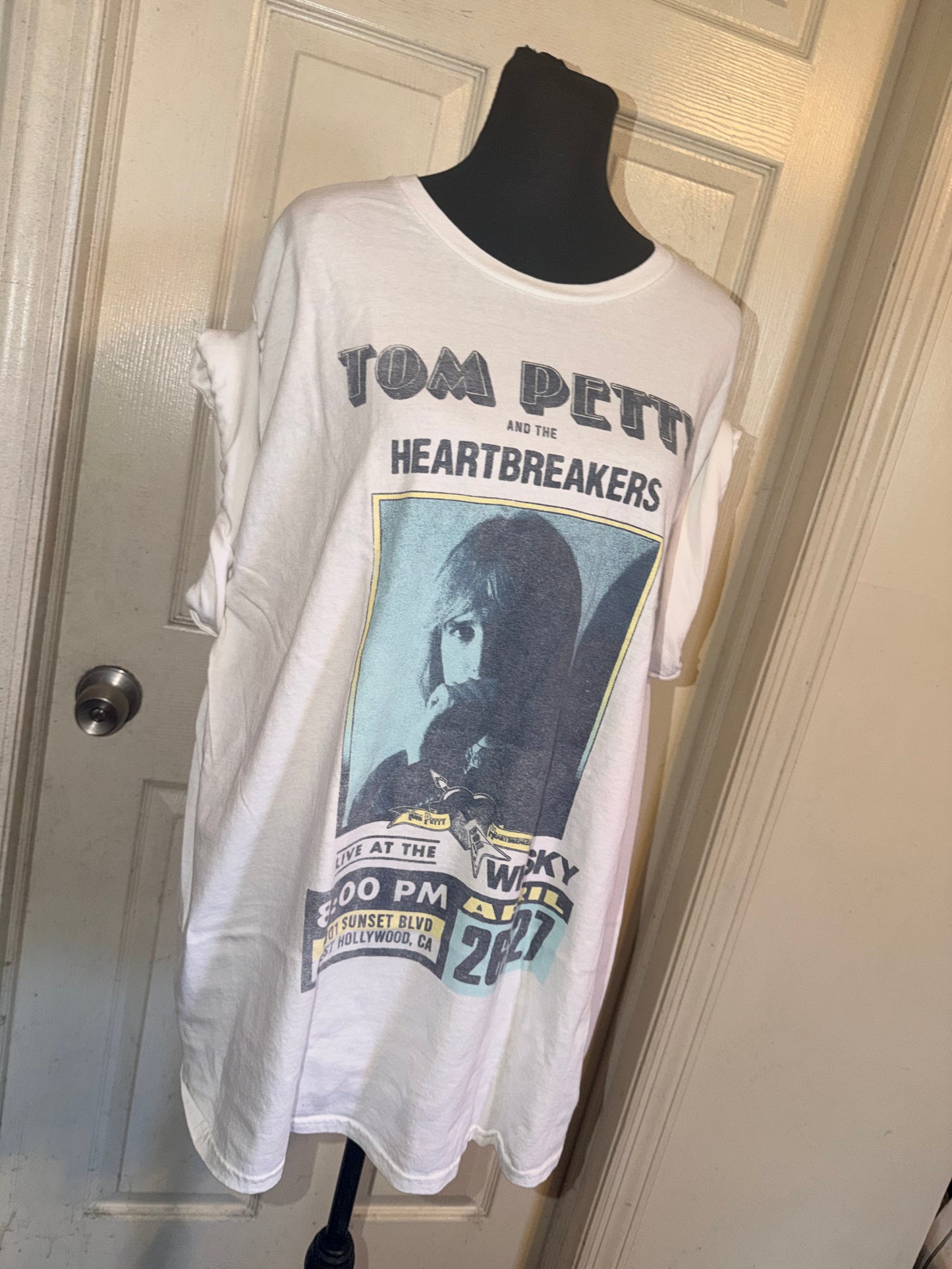 Tom Petty and the Heartbreakers Oversized Distressed Tee