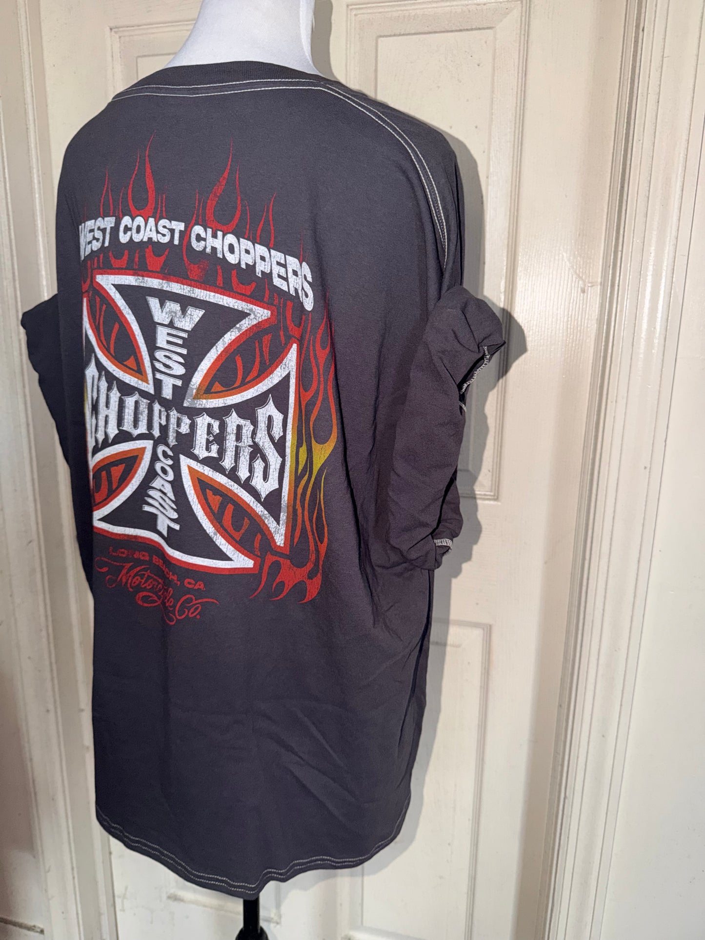 West Coast Choppers Double Sided Oversized Distressed Tre