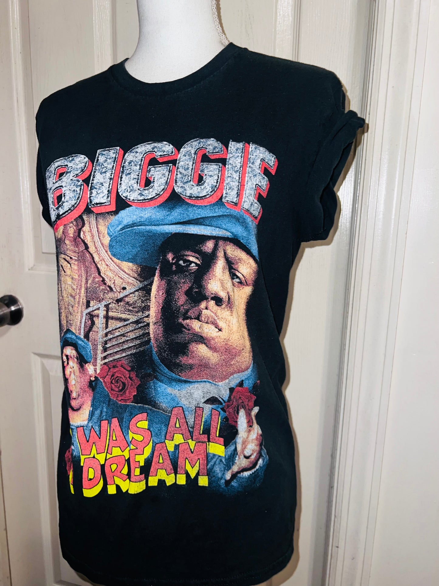 Biggie Smalls Oversized Distressed Tee