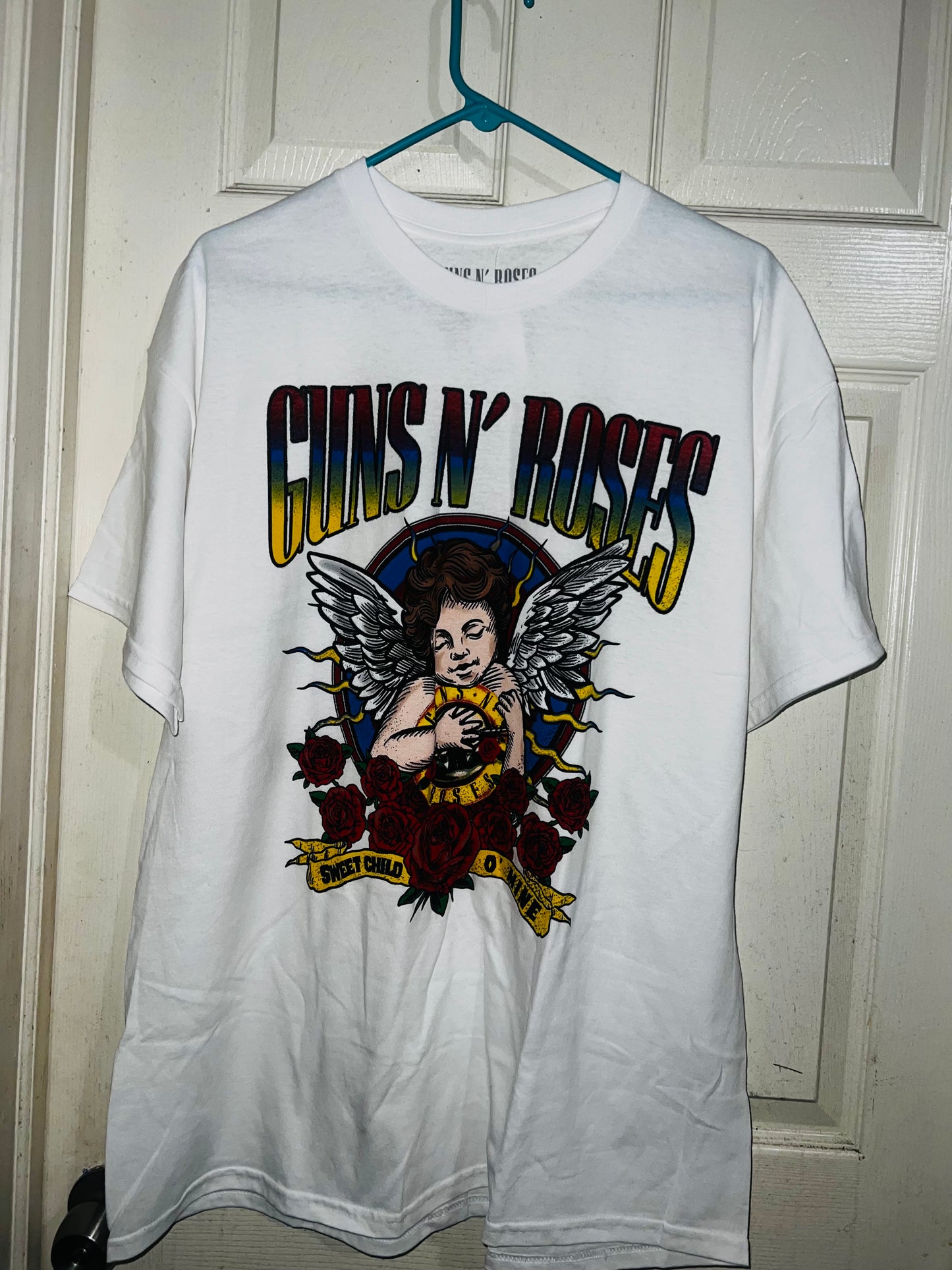 Guns n Roses Cherub Oversized Distressed Tee