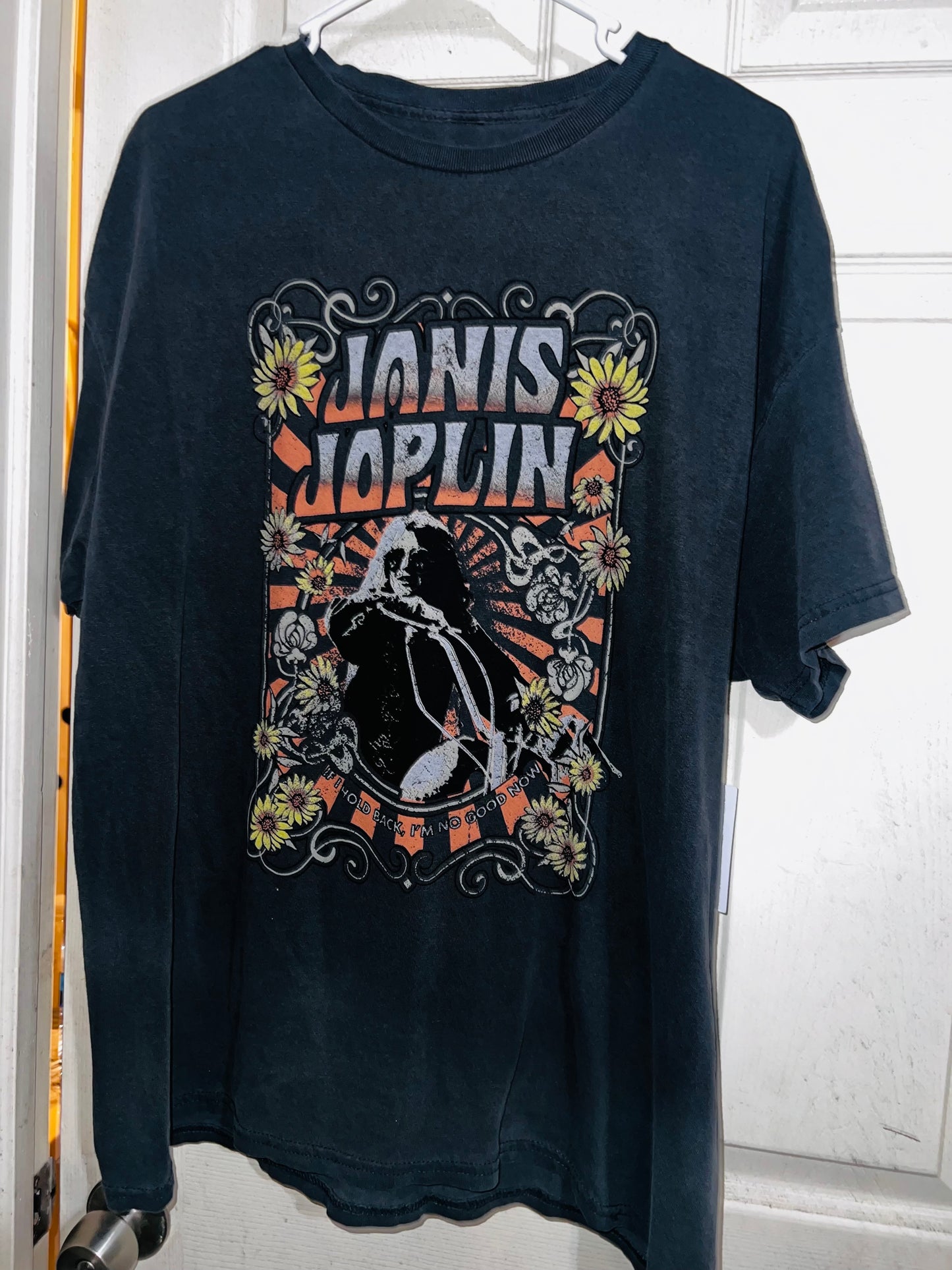 Janis Joplin Oversized Distressed Tee