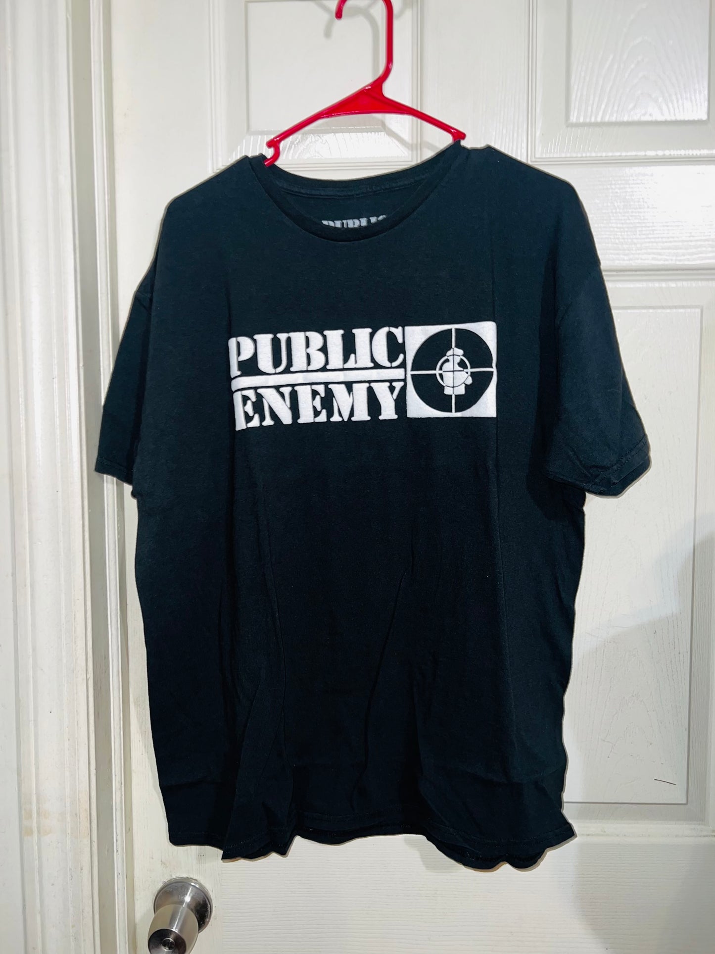 Public Enemy Oversized Double Sided Distressed Tee