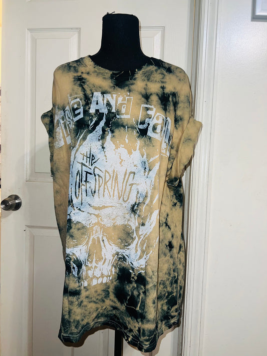 The Offspring Tie Dye Distressed Oversized Tee