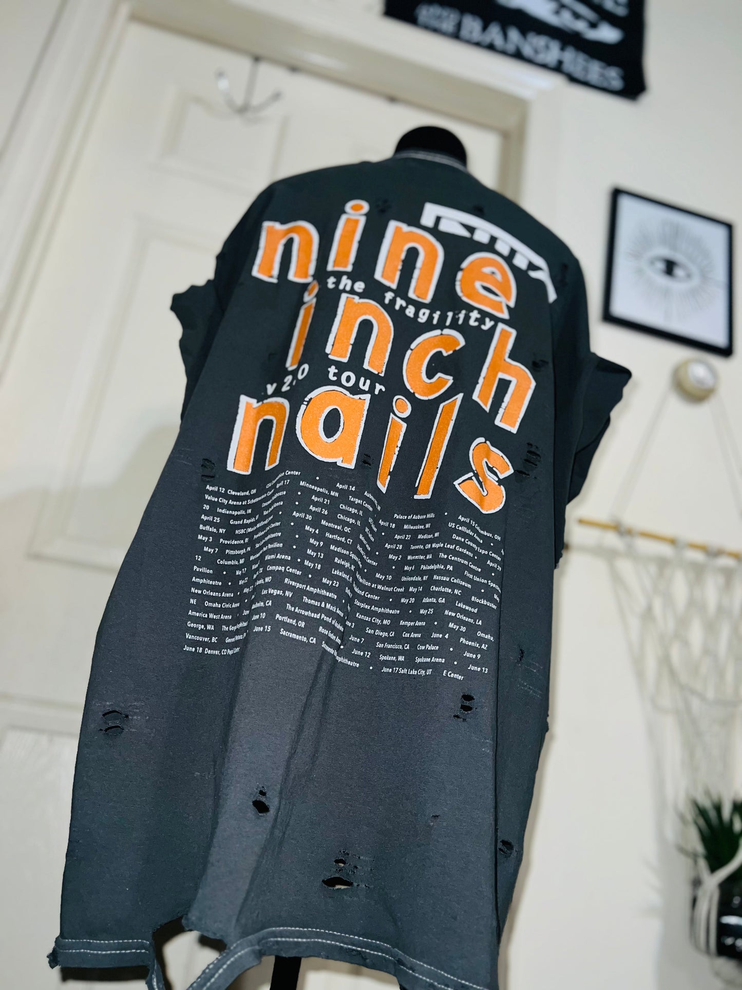 Nine Inch Nails Oversized Distressed Tee