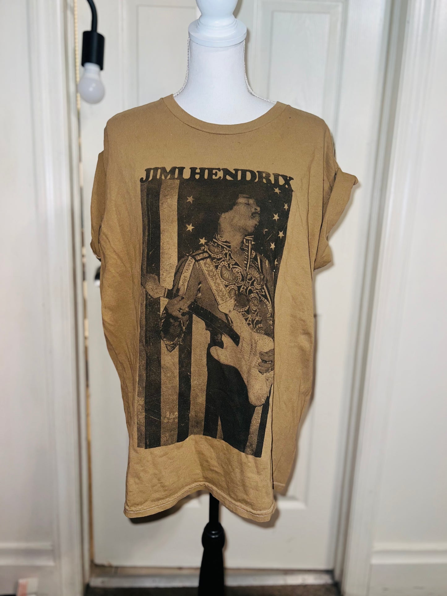 Jimi Hendrix Oversized Distressed Tee