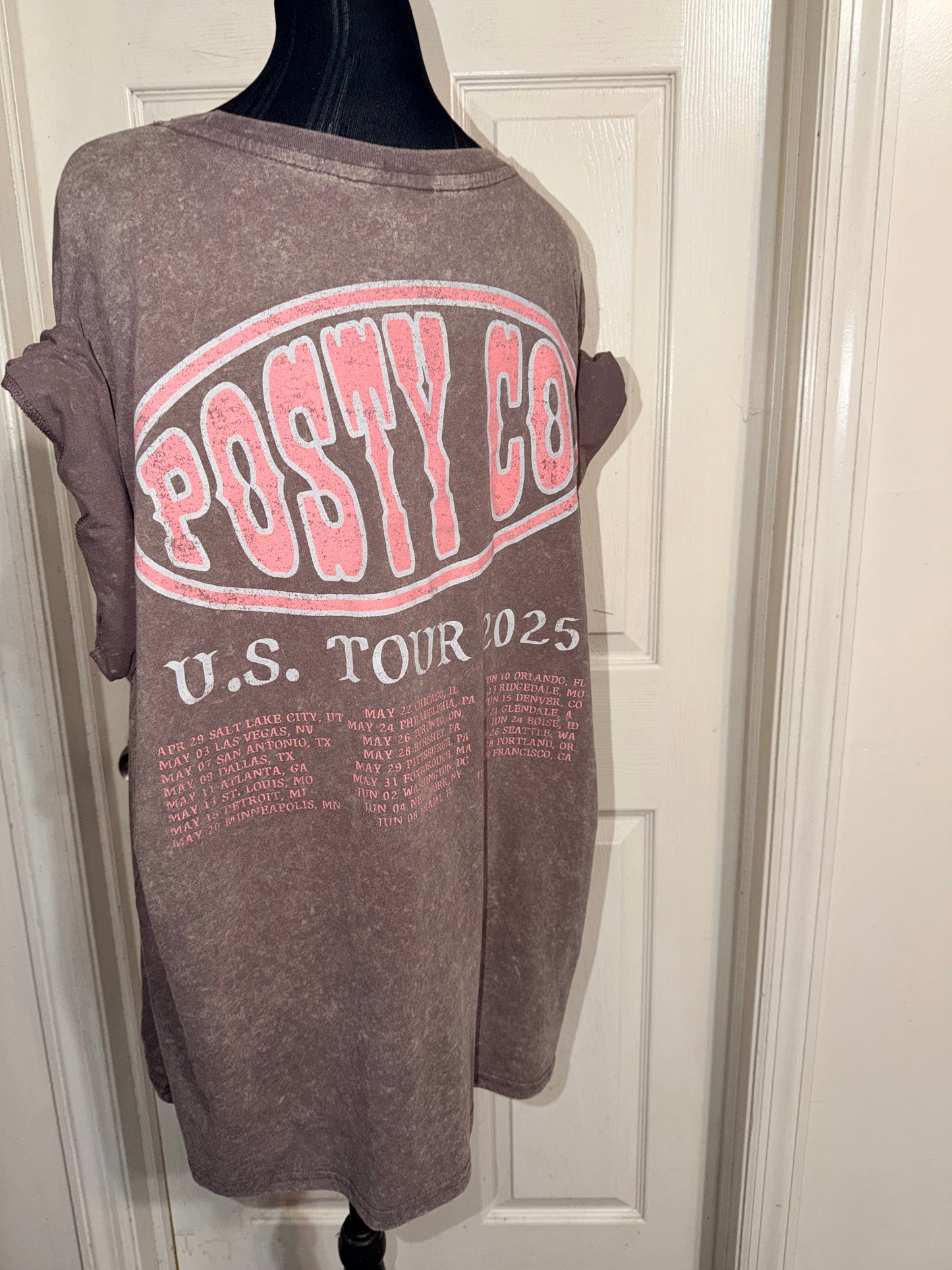 Post Malone Double Sided Oversized Distressed Tee