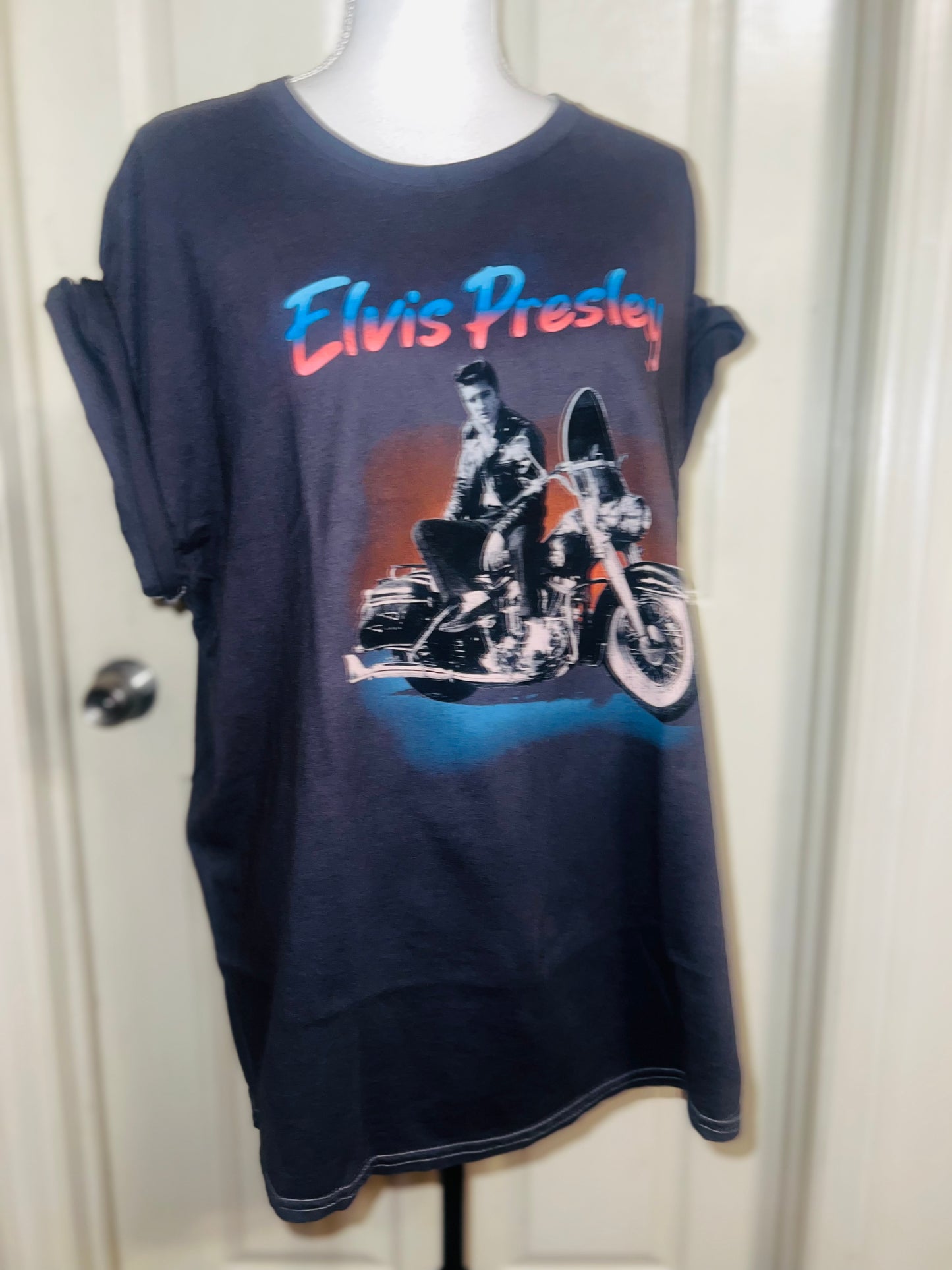 Elvis Oversized Distressed Tee