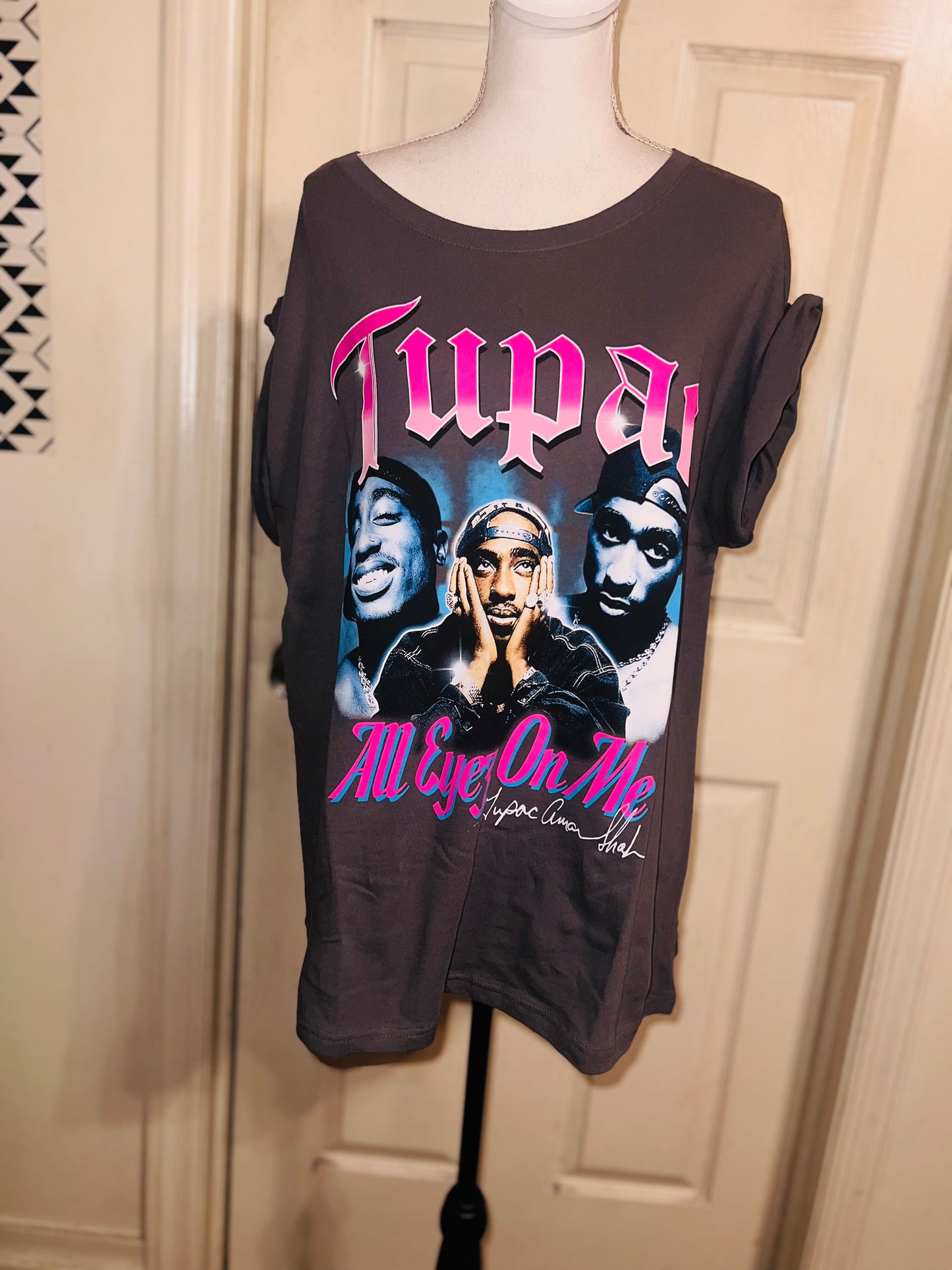 Tupac Oversized Distressed Tee