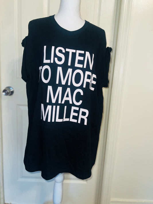 Mac Miller Double Sided Oversized Distressed Tee