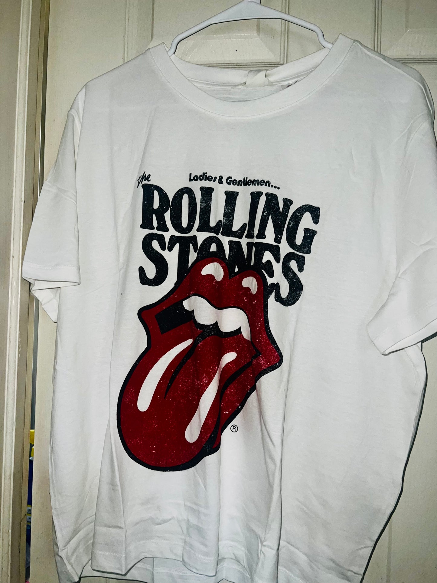 The Rolling Stones White Oversized Tee