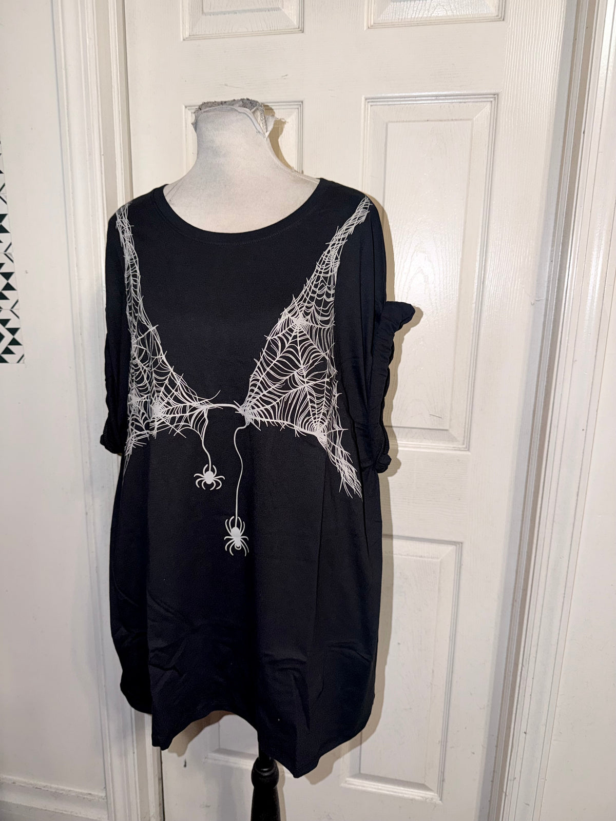 Halloween Spiderweb Oversized Tee