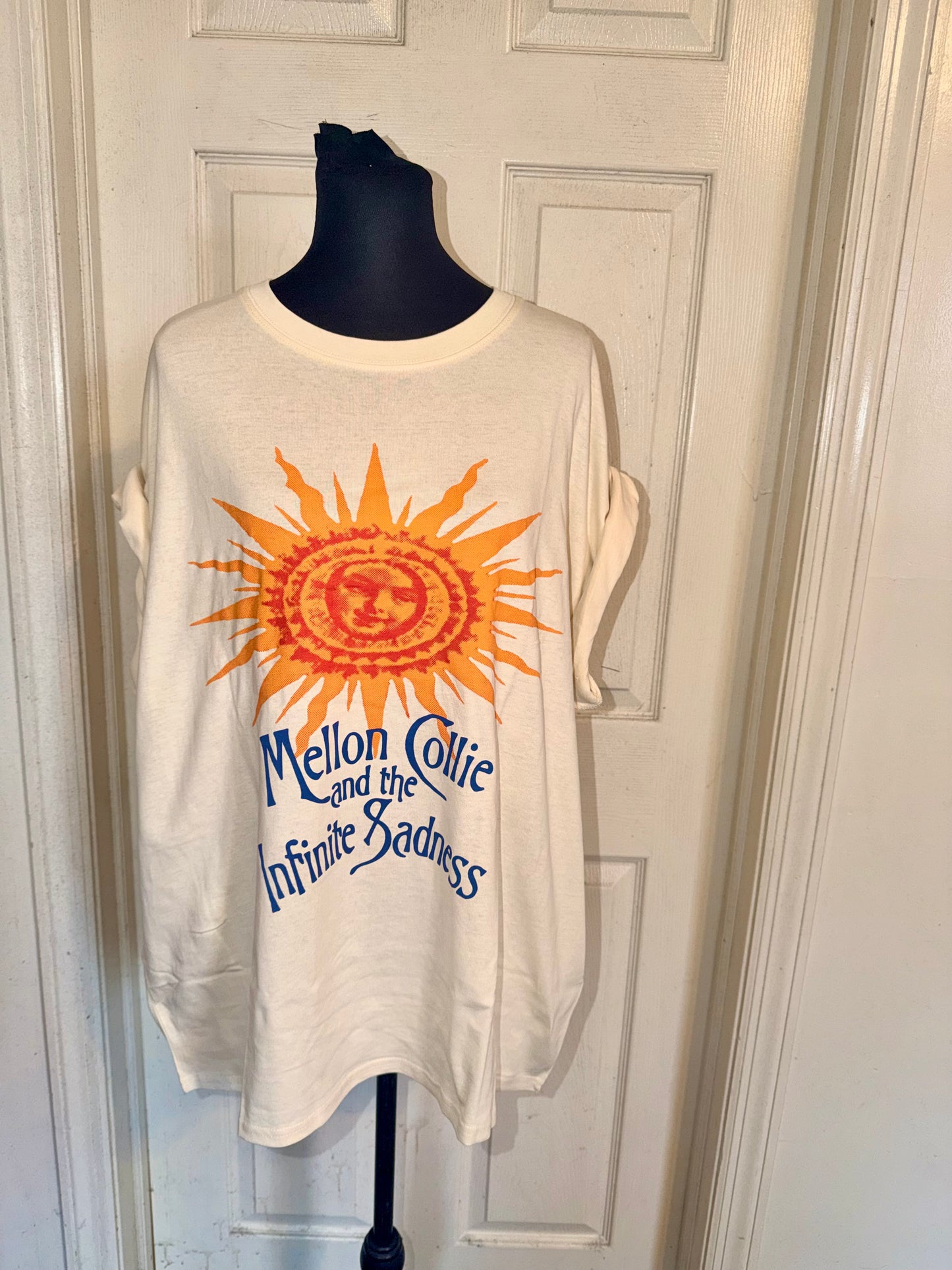 The Smashing Pumpkins Oversized Distressed Tee