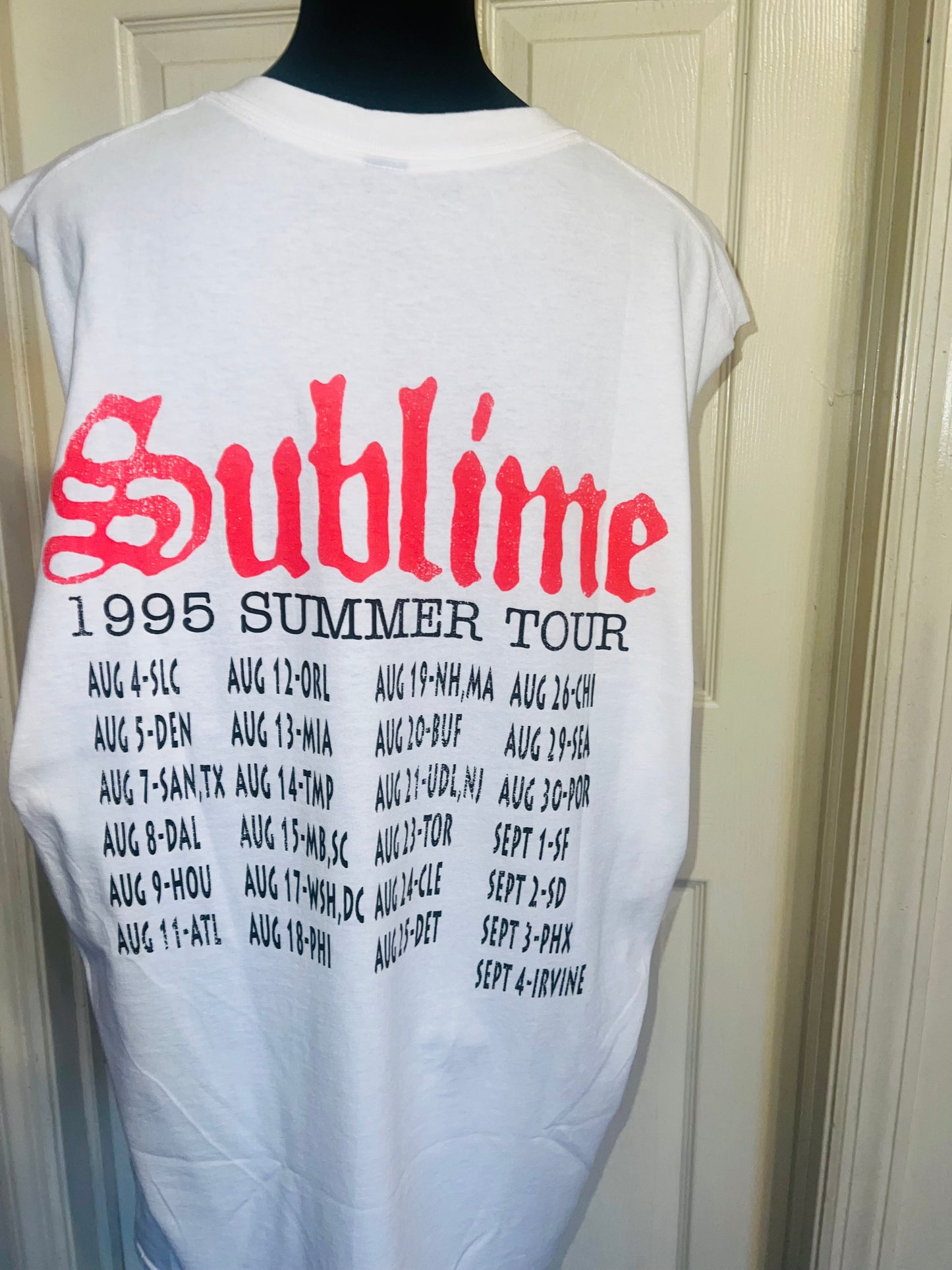 Sublime Double Sided Oversized Distressed Tank