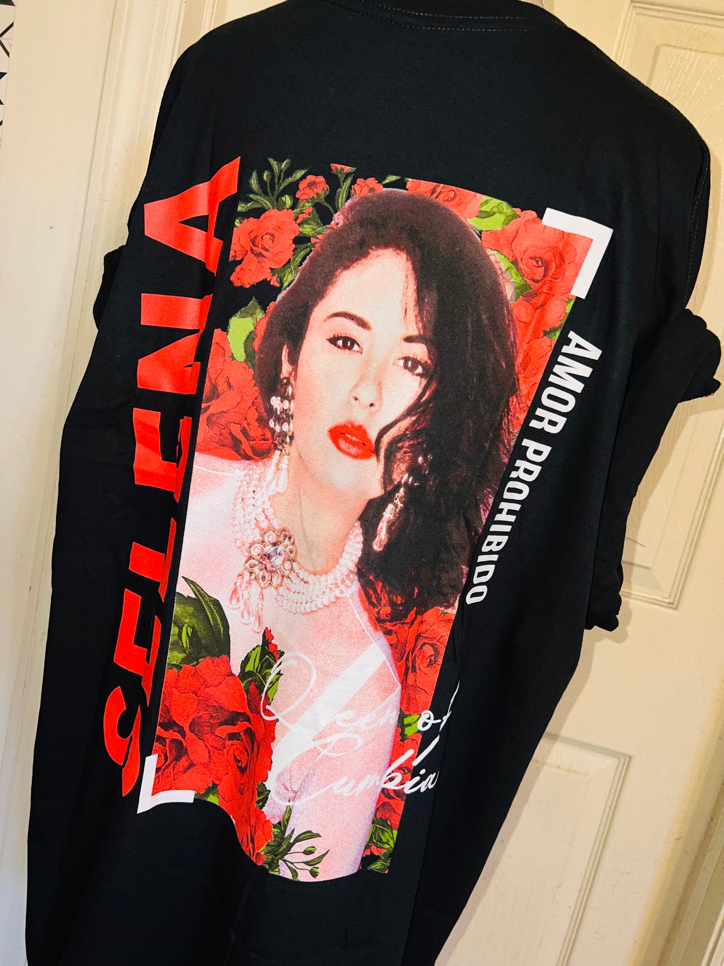 Selena Double Sided Oversized Distressed Tee