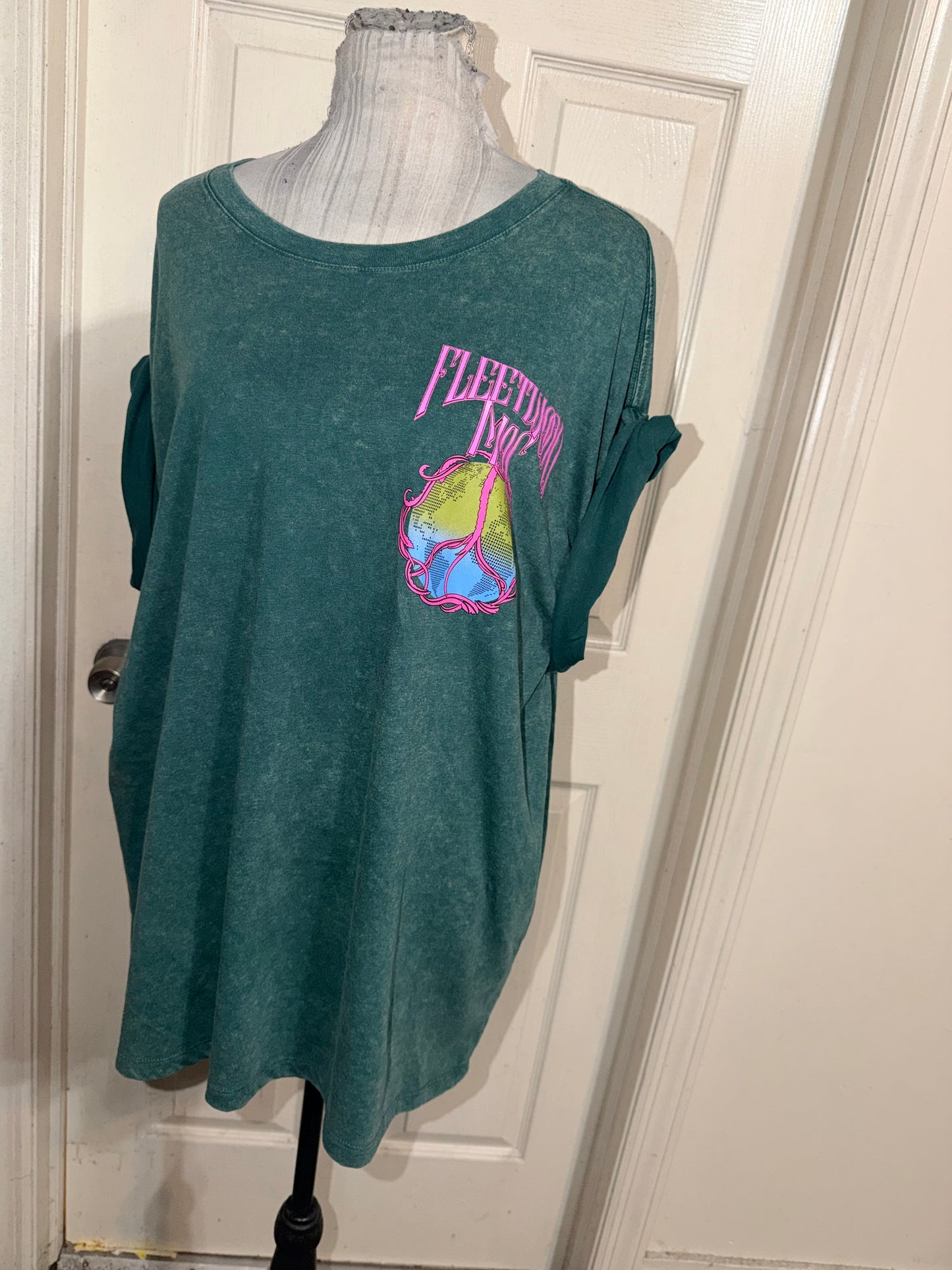 Fleetwood Mac Double Sided Oversized Distressed Tee