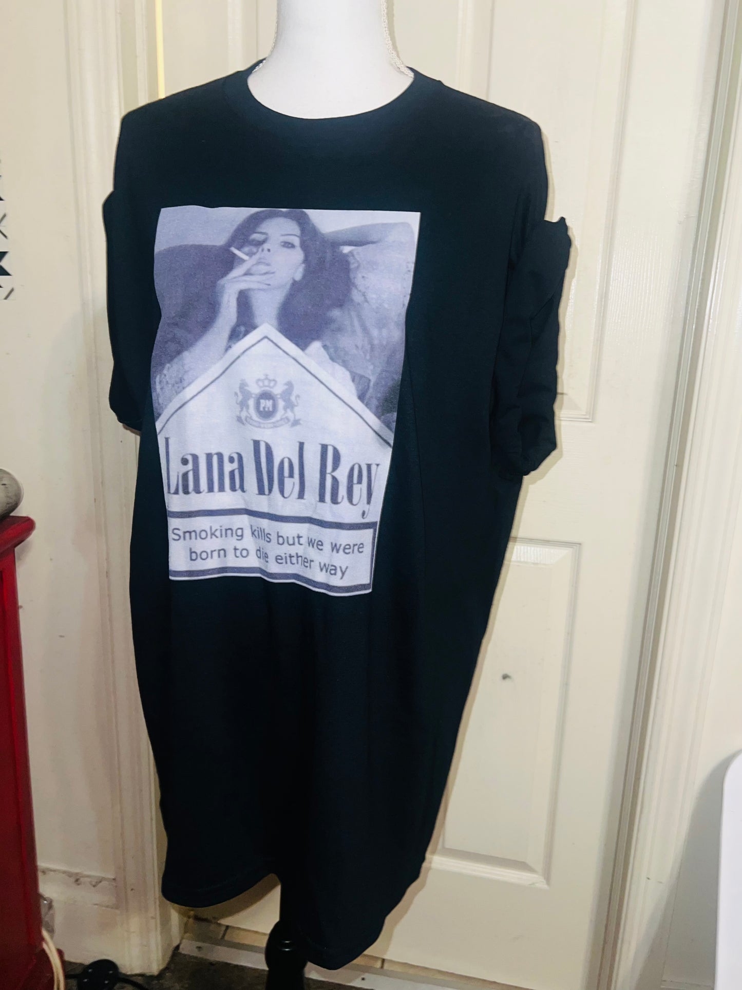 Lana Del Rey Born to Die Oversized Distressed Tee