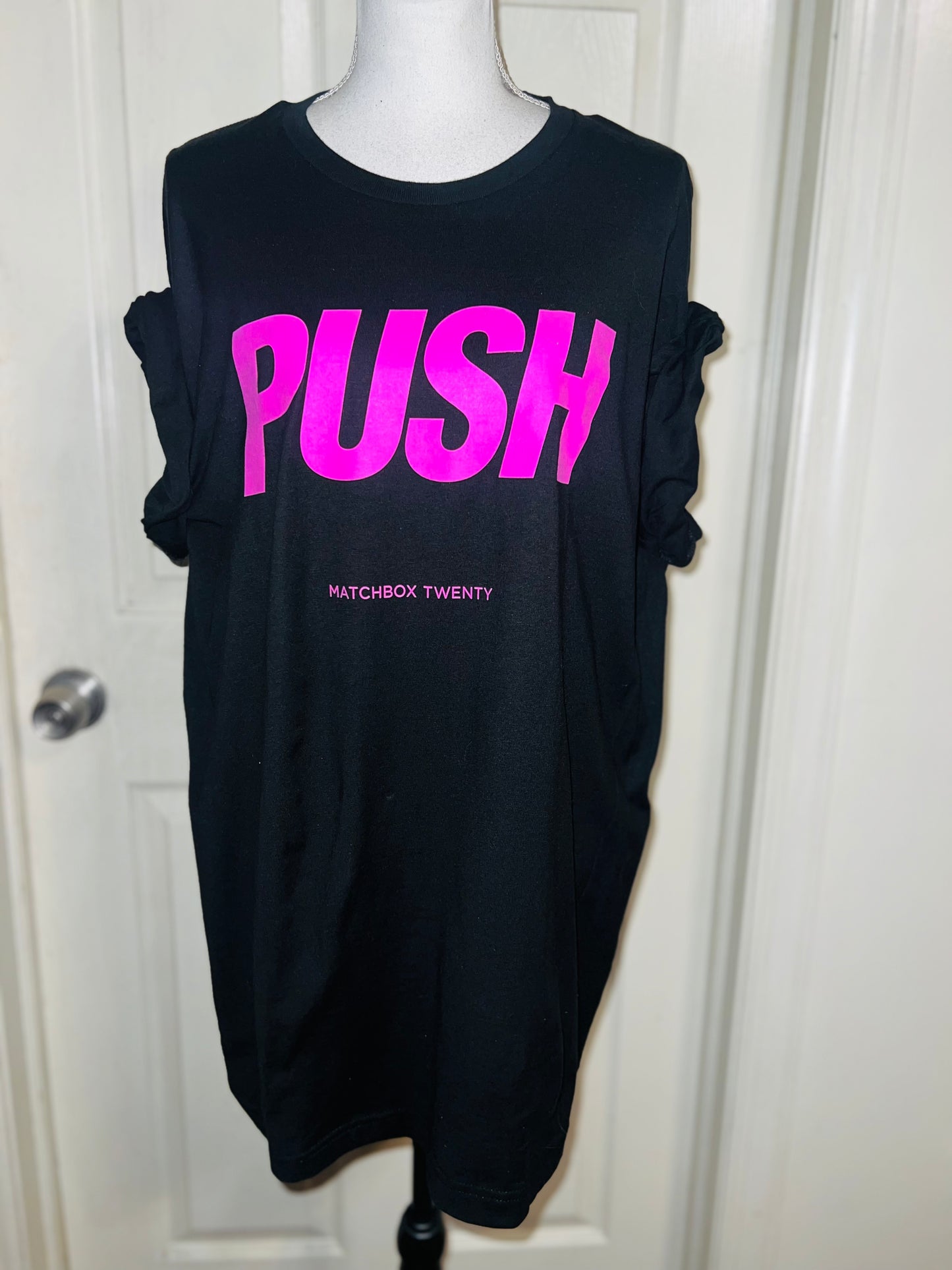 Matchbox Twenty Push Oversized Distressed Tee