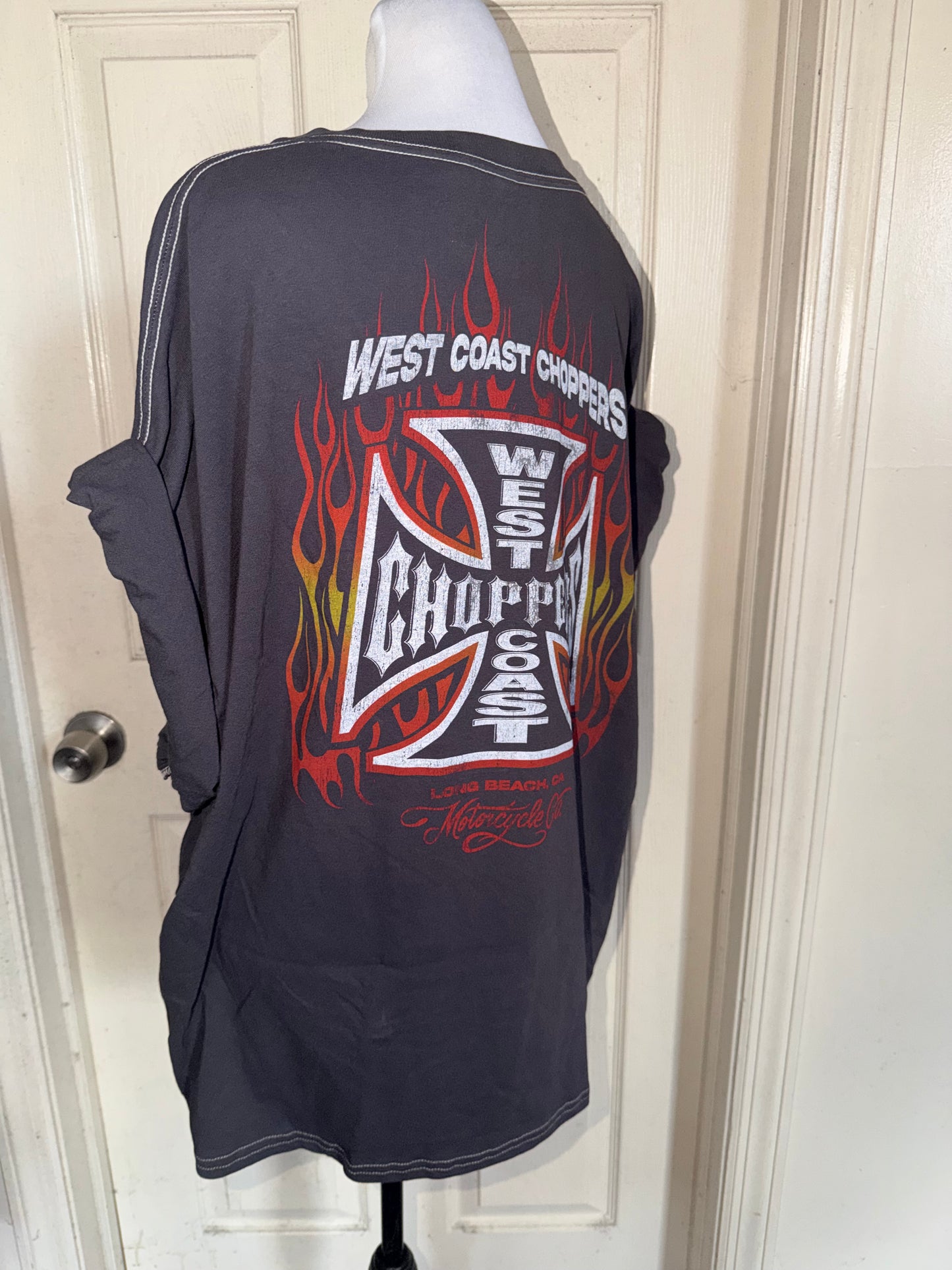 West Coast Choppers Double Sided Oversized Distressed Tre