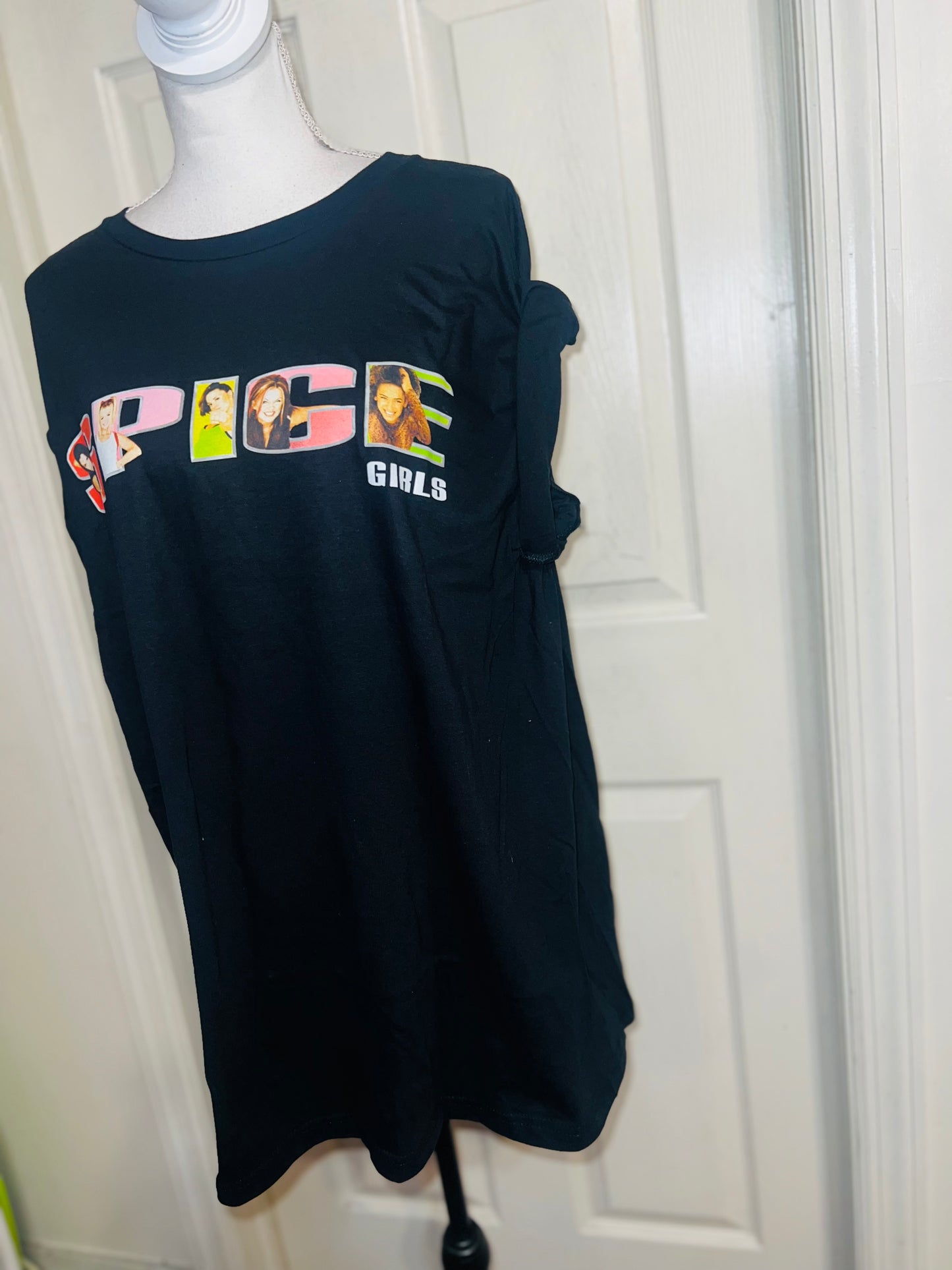 Spice Girls Oversized Distressed Tee