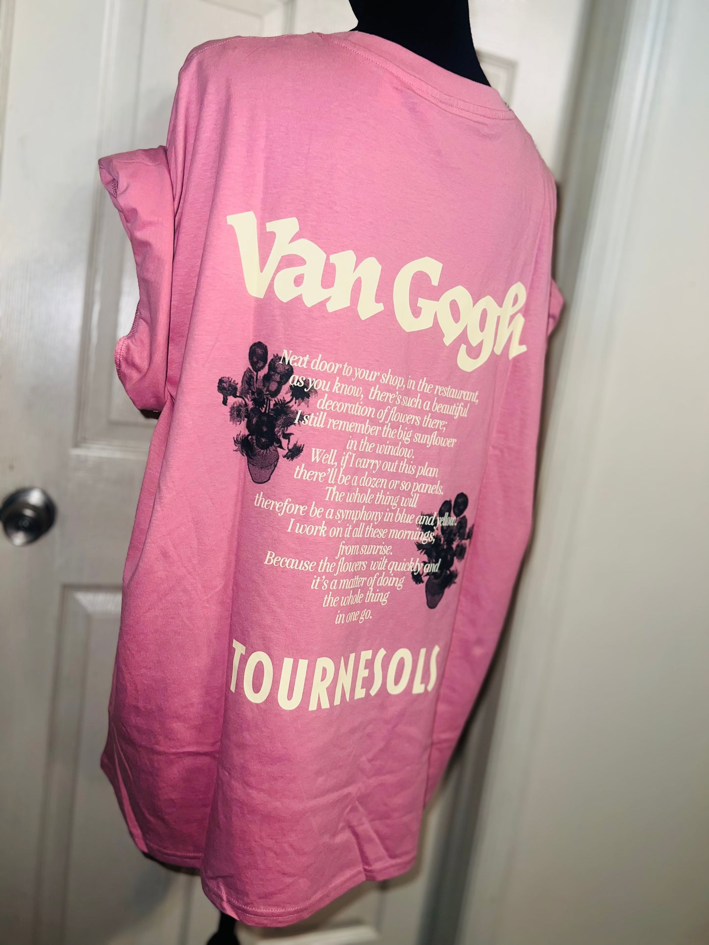 Vincent Van Gogh Double Sided Oversized Distressed Tee