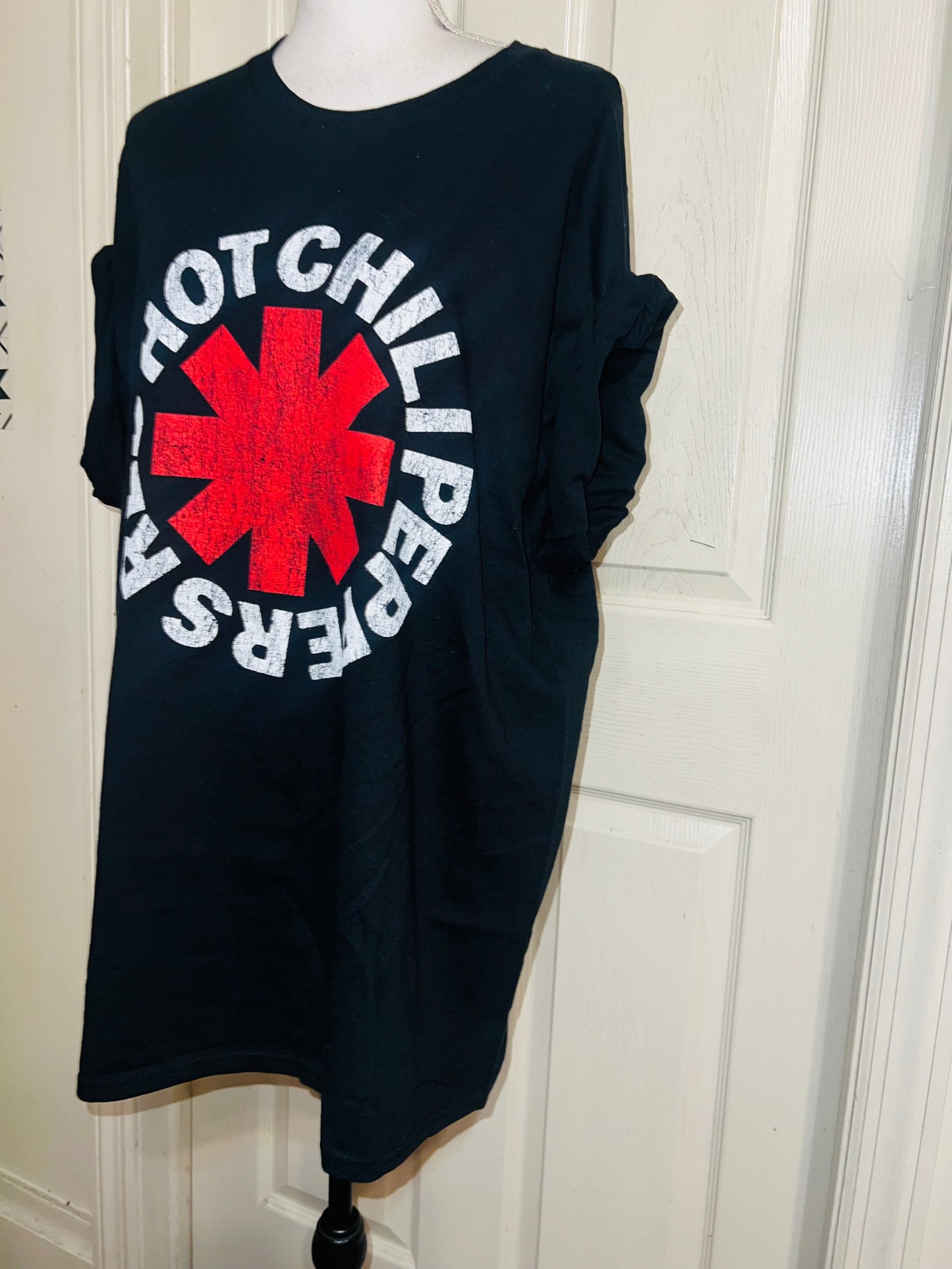 Red Hot Chili Peppers Oversized Distressed Tee