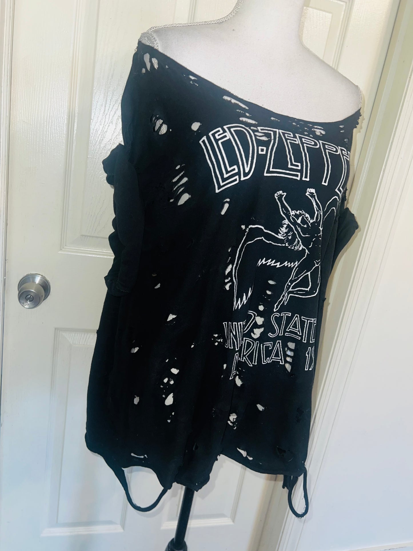 Led Zeppelin OFTS Oversized Distressed Tee (as is)