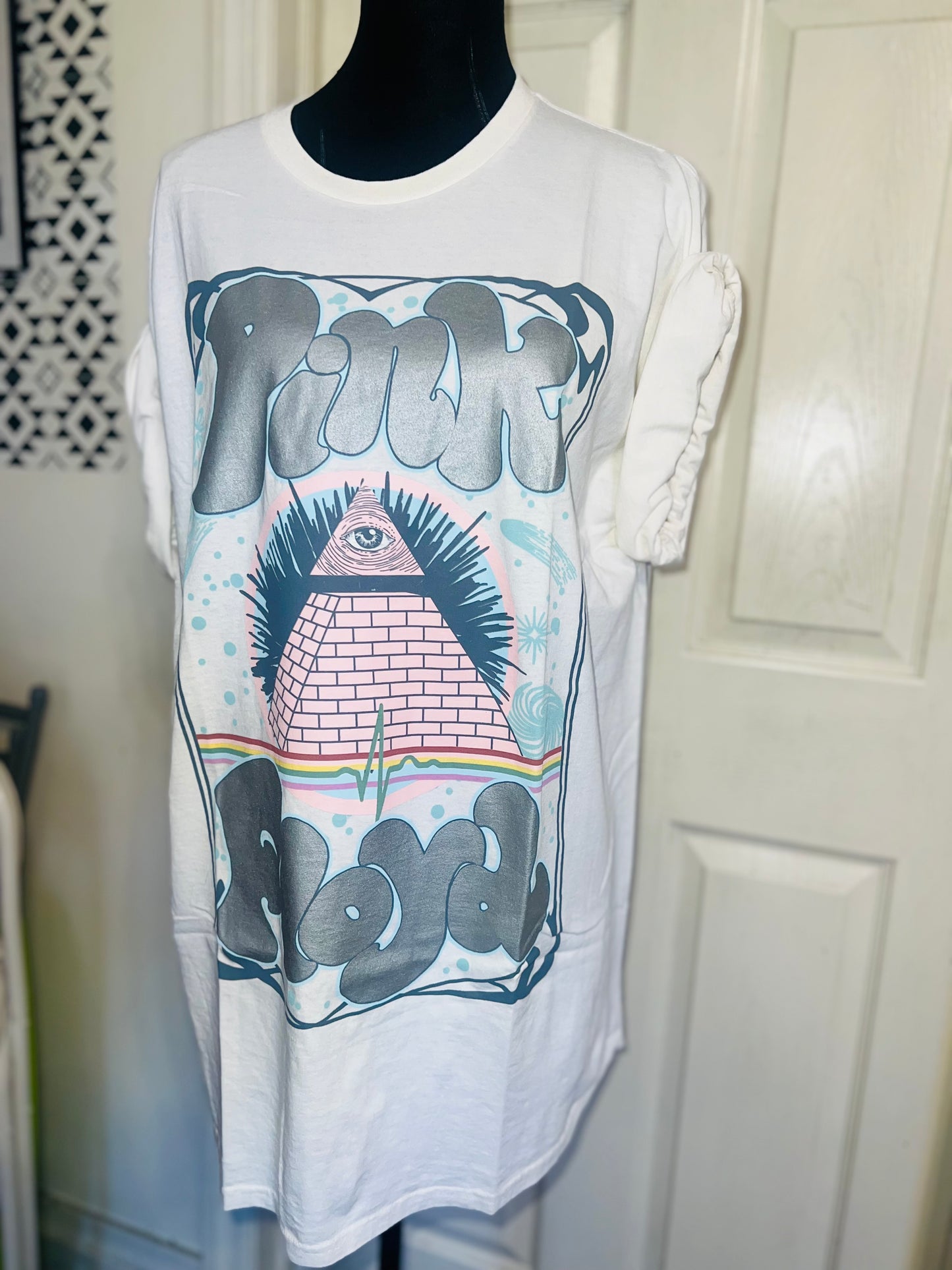 Pink Floyd Oversized Distressed Tee