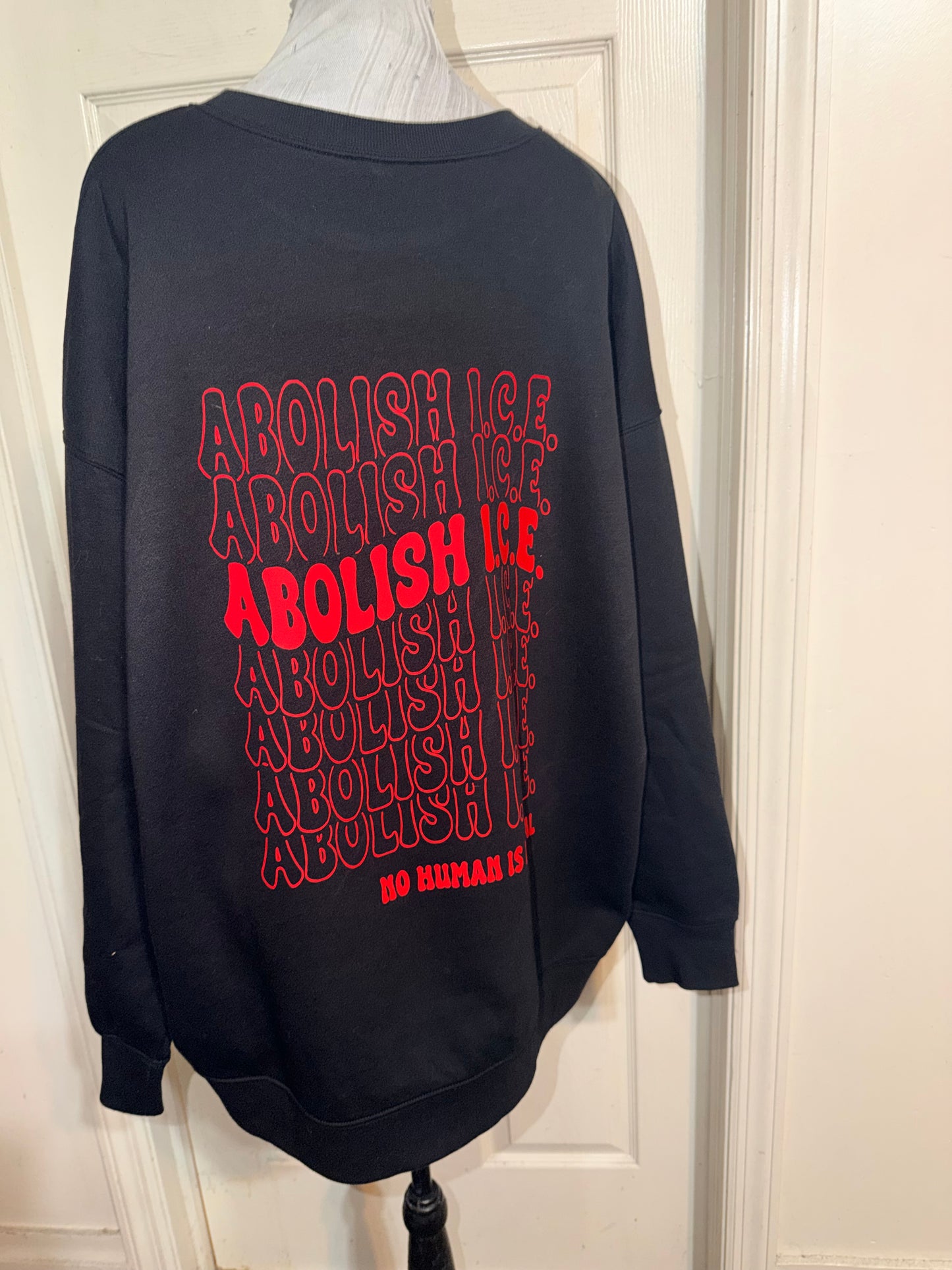 Abolish ICE Double Sided Oversized Tee or Sweatshirt