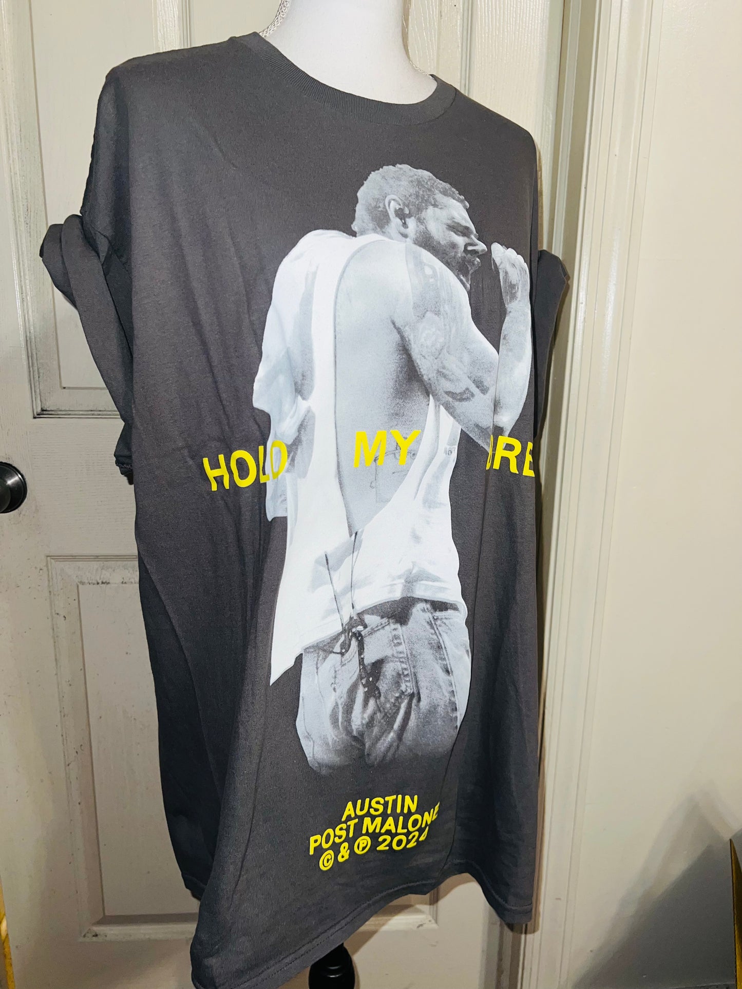 Post Malone Oversized Distressed T-Shirt