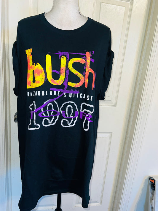 Bush Double Sided Oversized Distressed Tee