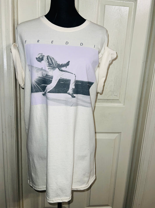Freddie Mercury Oversized Distressed Tee
