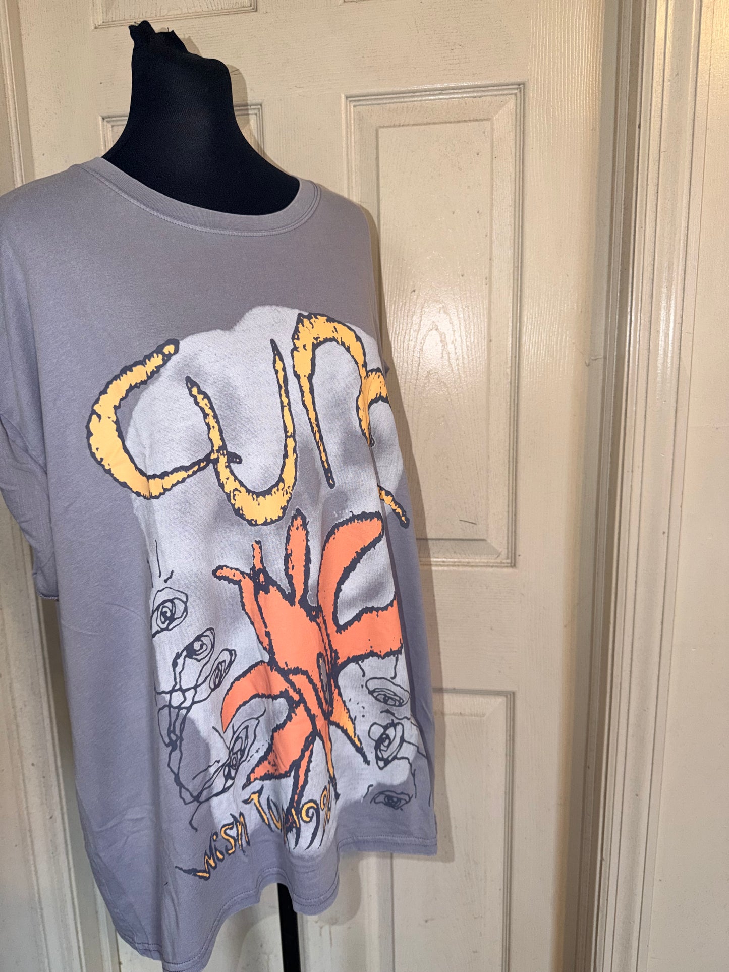 The Cure Oversized Distressed Tee