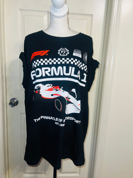 Formula 1 Oversized Distressed Tee