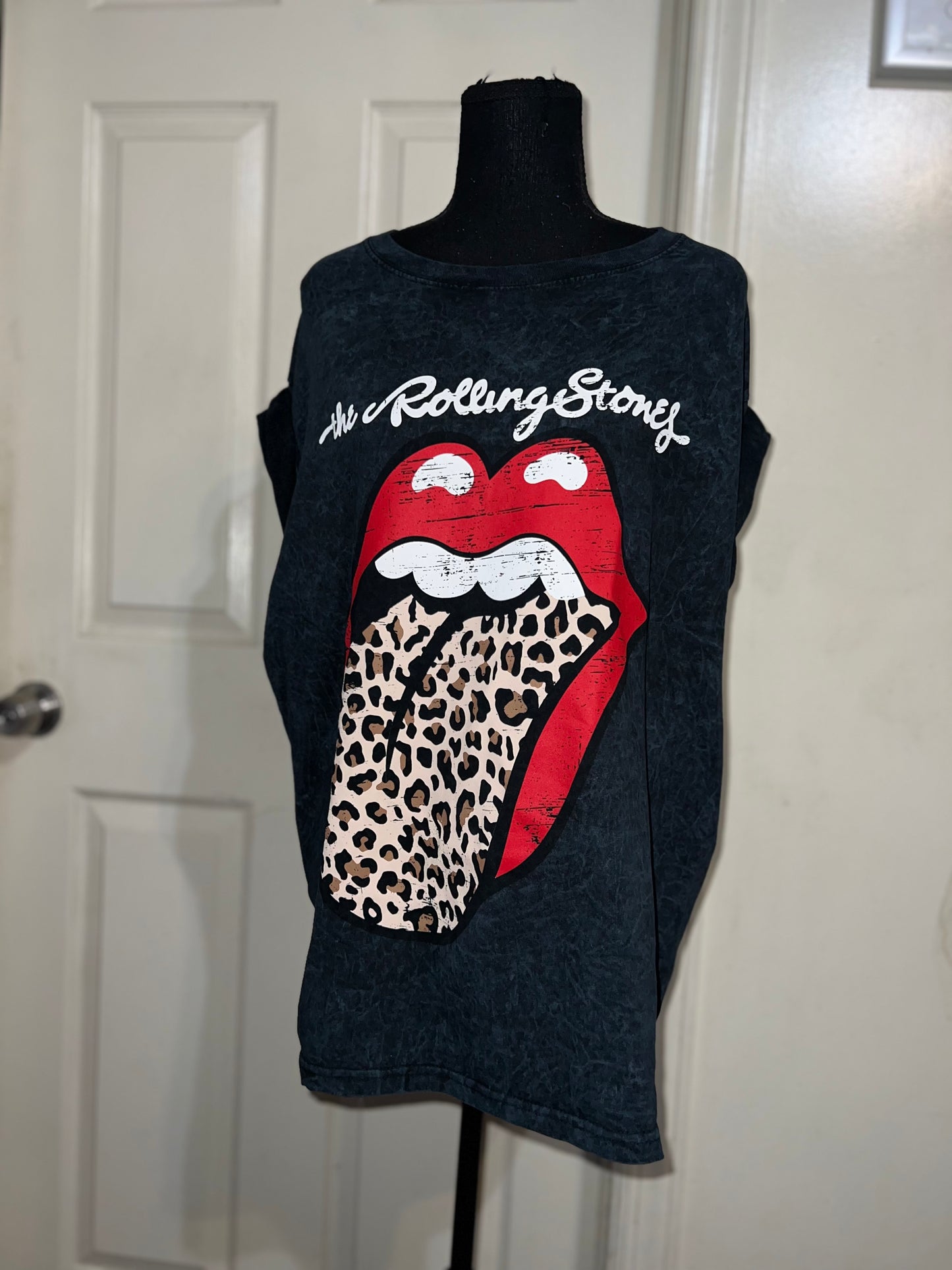 The Rolling Stones Cheetah Oversized Distressed Tee