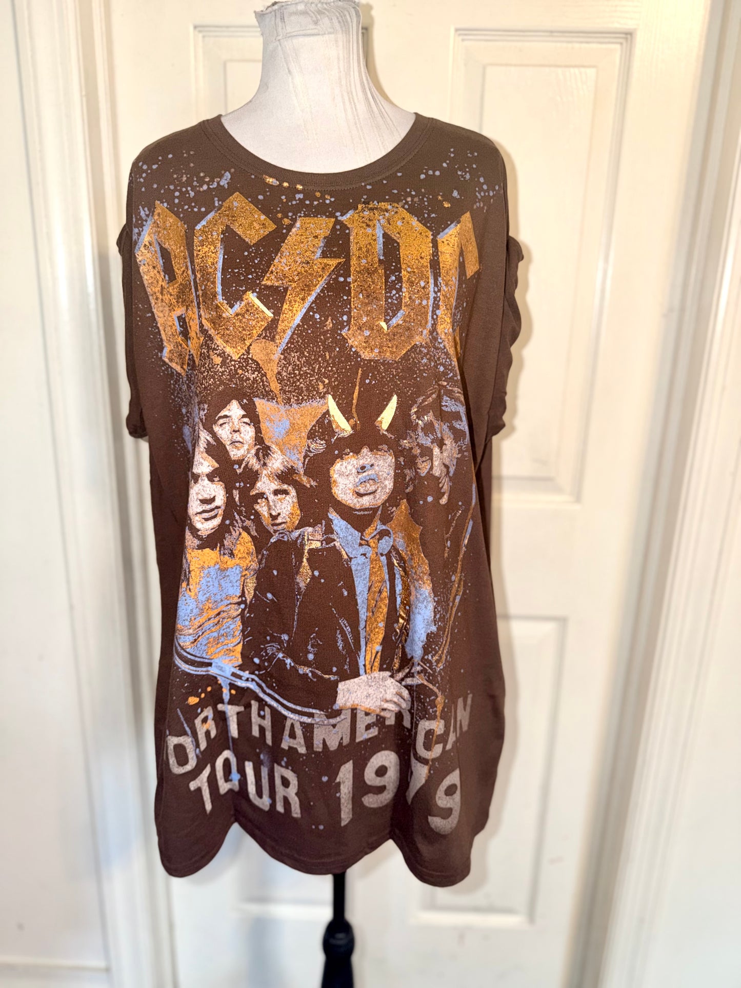AC/DC Double Sides Oversized Tee