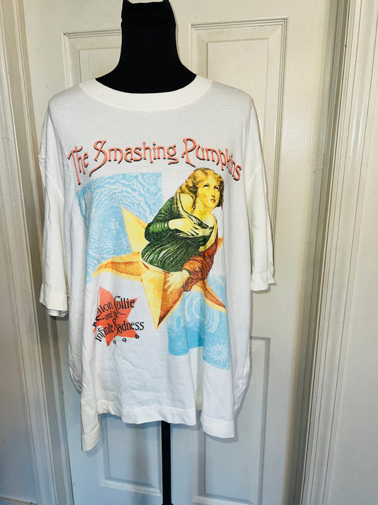 The Smashing Pumpkins Double Sided Oversized Distressed Tee