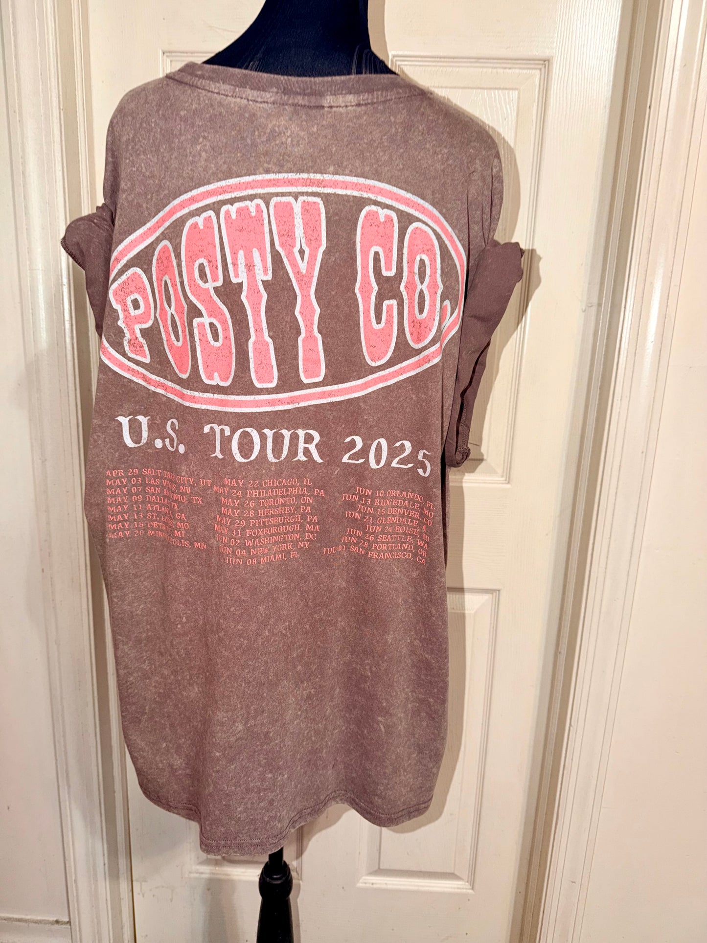 Post Malone Double Sided Oversized Distressed Tee