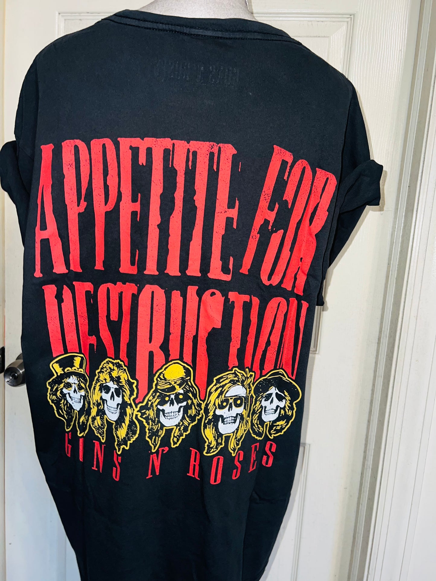 Guns n’ Roses Double Sided Oversized Distressed Tee