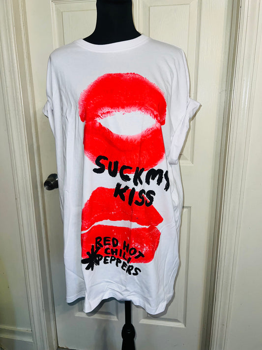 Red Hot Chili Peppers Oversized Distressed Tee