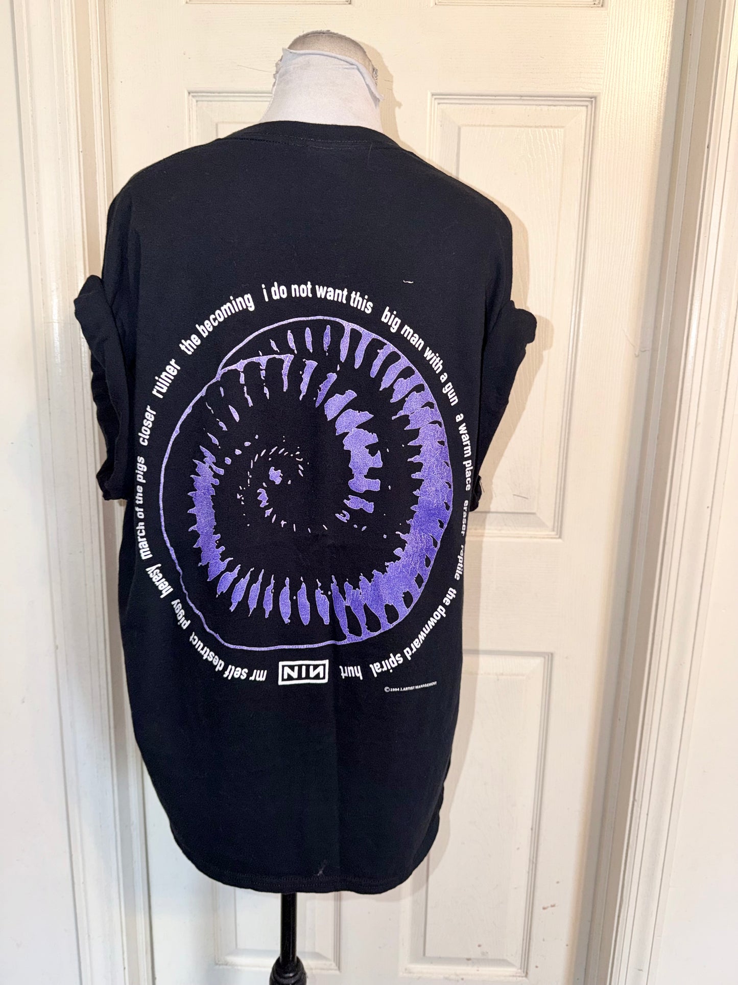 Nine Inch Nails Double Sided Oversized Distressed Tee