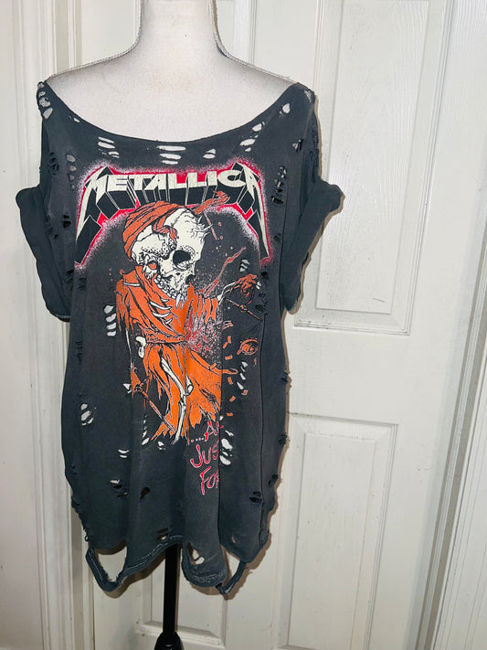 Metallica Oversized Distressed Tee (As Is)